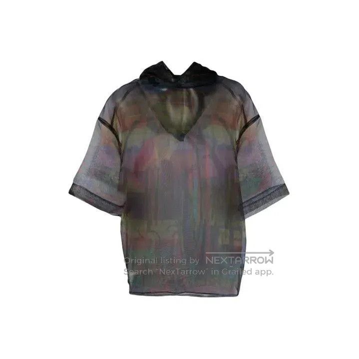 Givenchy Givenchy Men's Short-Sleeve Transparent Hooded Sweatshirt. Size US L / EU 52-54 / 3 - 1 Thumbnail