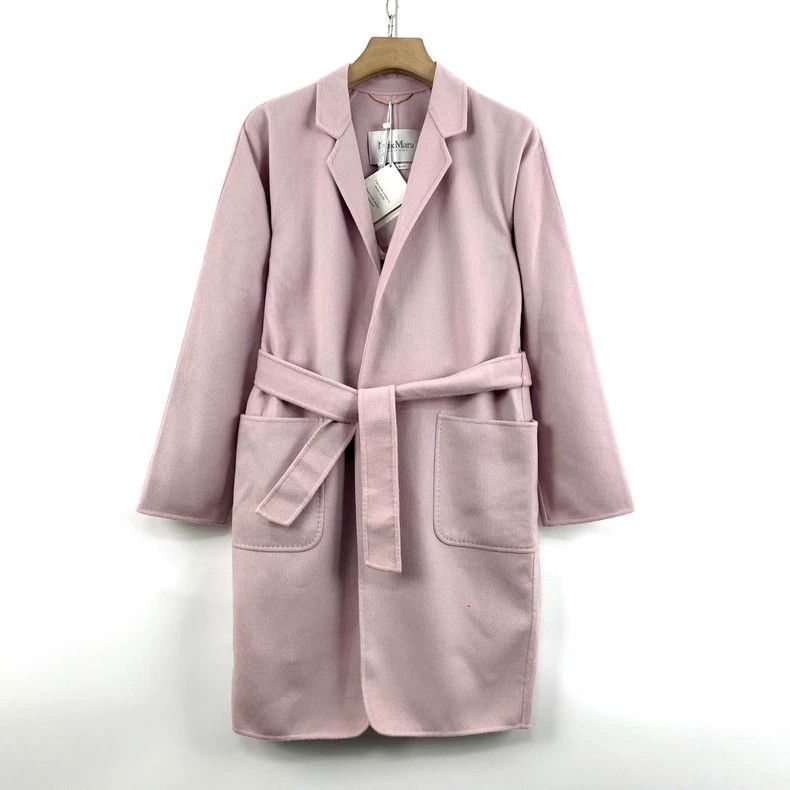 Max Mara Max Mara Pink wool woolen coat coat Size M / US 6-8 / IT 42-44 - 1 Thumbnail