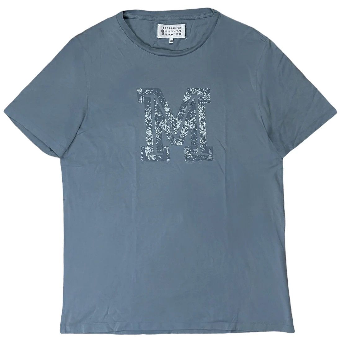 Maison Margiela Maison Margiela Cracked Varisity M Print T-Shirt - SS17 Size US L / EU 52-54 / 3 - 1 Thumbnail