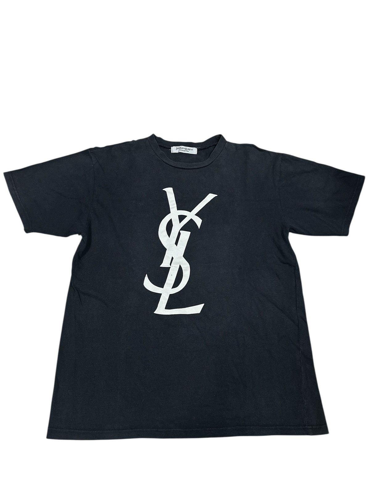 Yves Saint Laurent Yvessaint Lauren Short Black Tee . Size US L / EU 52-54 / 3 - 1 Thumbnail