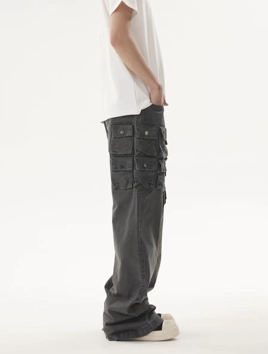 Japanese Brand × Jean Gray Washed and Aged Small Pocket Design Jeans Size US 30 / EU 46 - 2 Thumbnail