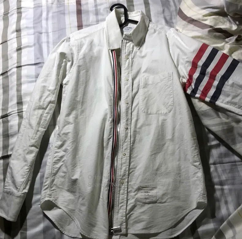 Thom Browne Thom Browne Zip-Up Shirt Jacket Size US M / EU 48-50 / 2 - 1 Thumbnail