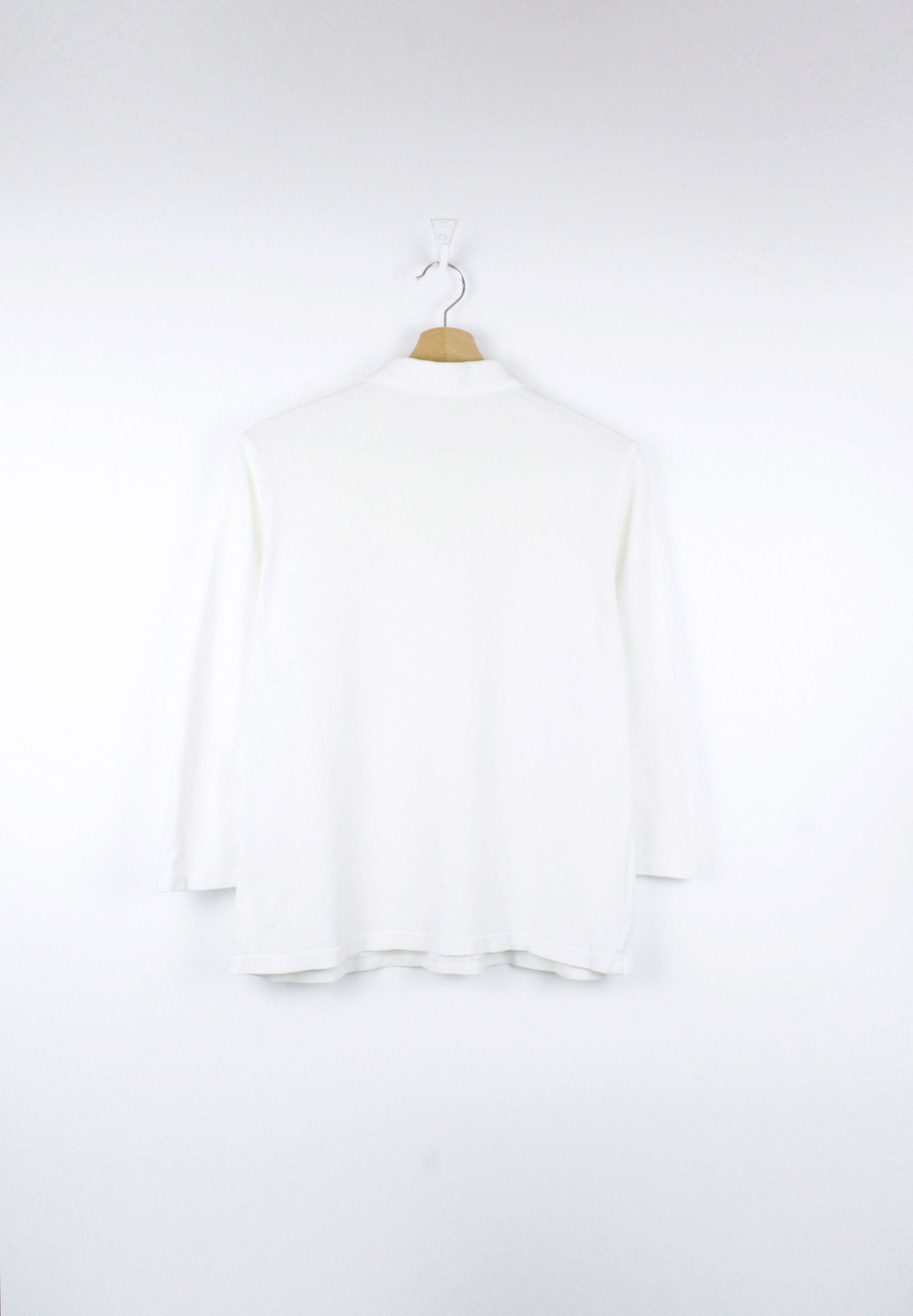 Burberry Womens Burberry Logo Check Details 3/4 Sleeve Polo Shirt Size L / US 10 / IT 46 - 6 Thumbnail