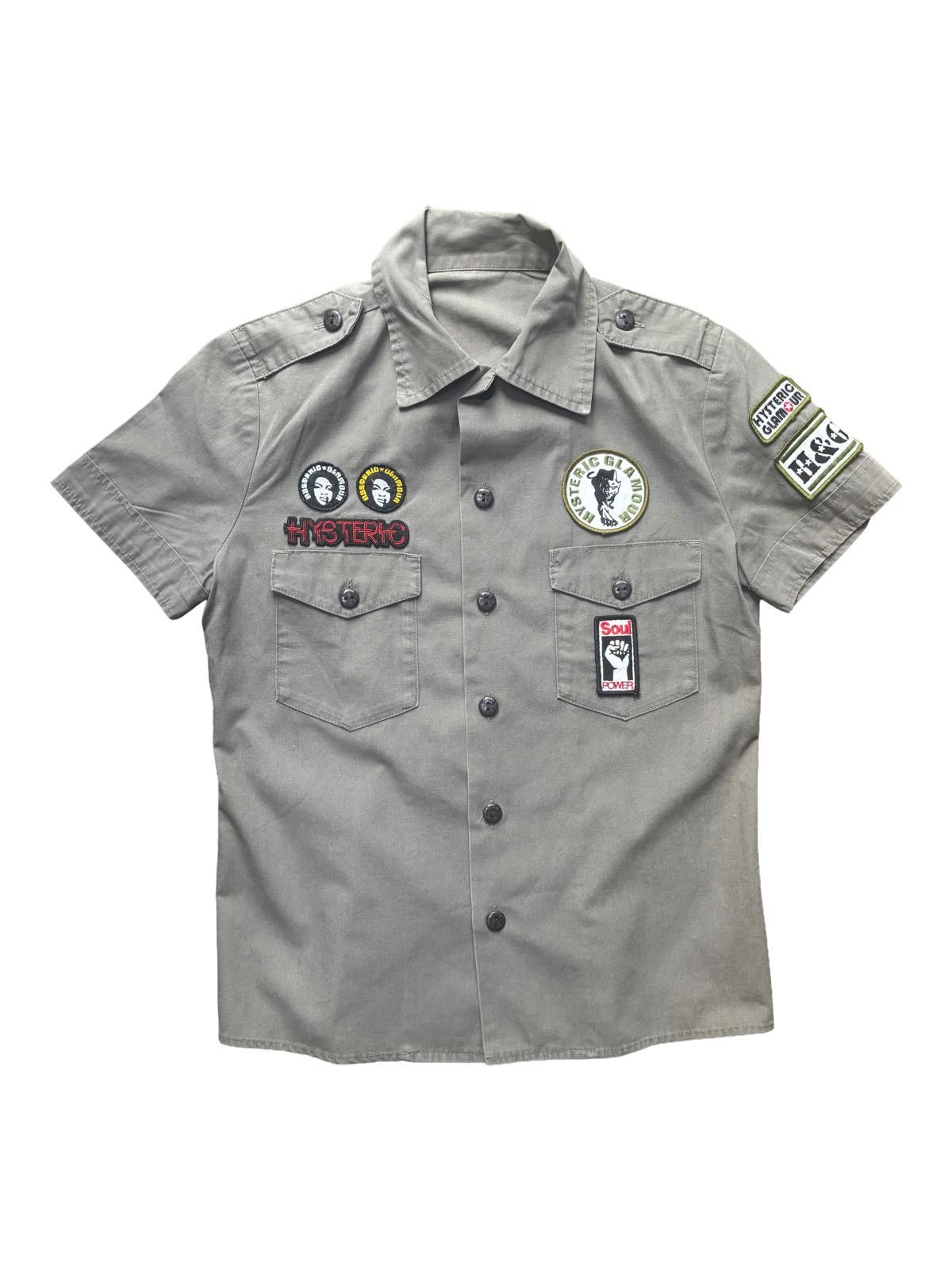 Hysteric Glamour Hysteric Glamour Patch Shirt Grey Small Size S / US 4 / IT 40 - 1 Thumbnail
