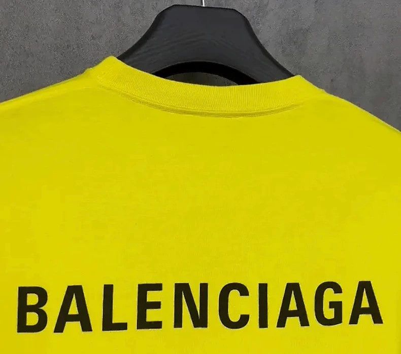Balenciaga Balenciaga Front and back Logo yellow casual short sleeves Size US S / EU 44-46 / 1 - 2 Thumbnail
