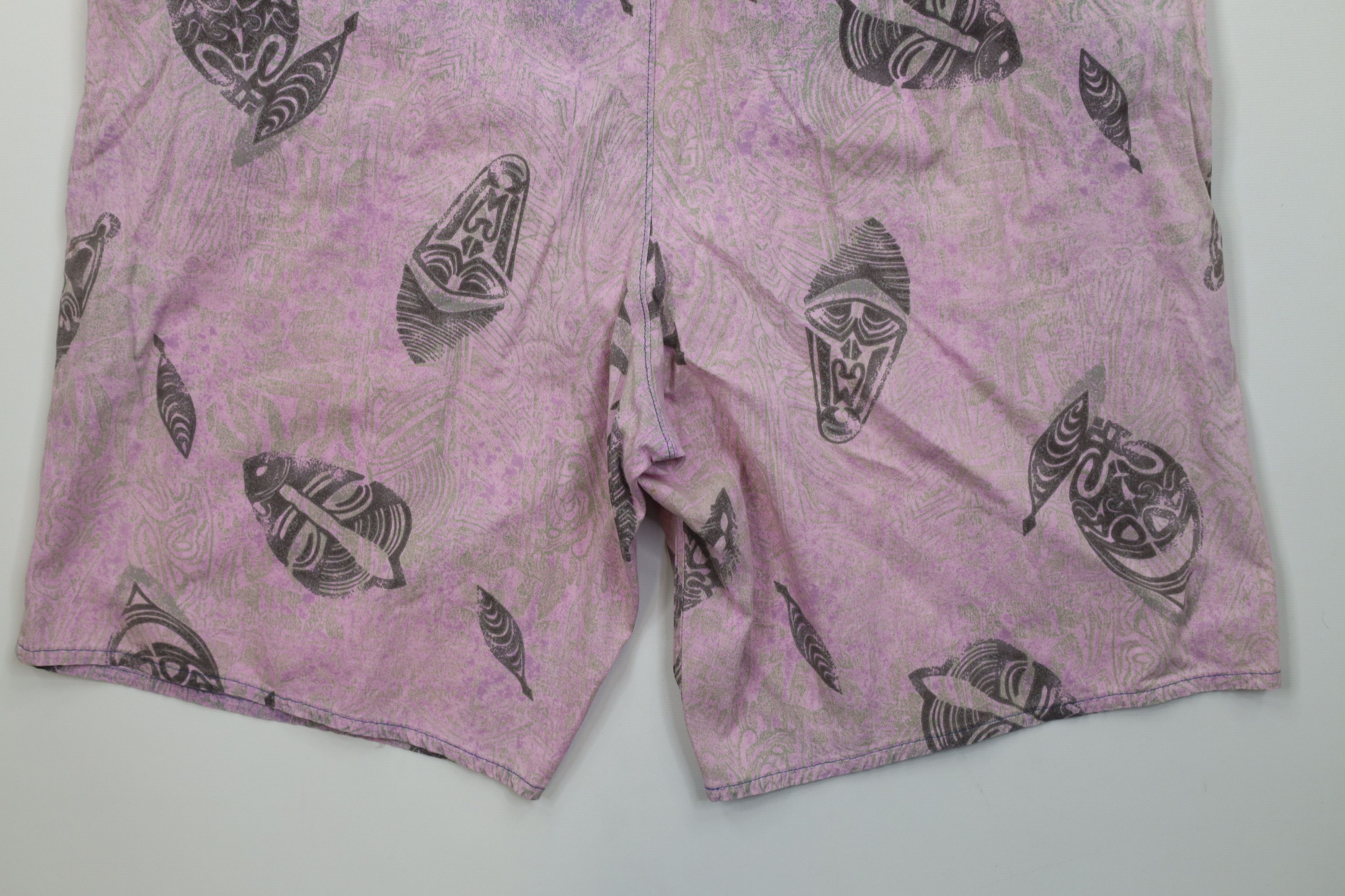 Vintage Vintage 90s Streetwear Mask Lined Surfing Shorts Trunks Size US 36 / EU 52 - 13 Thumbnail