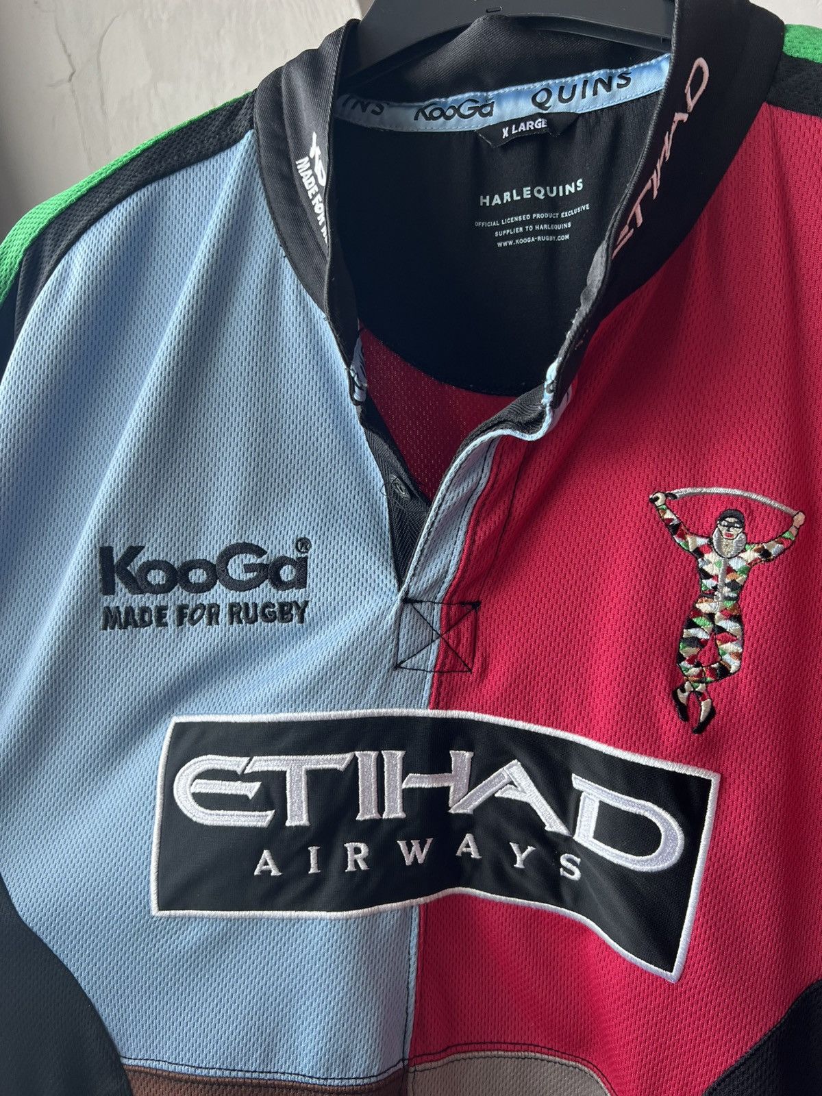 Canterbury of New Zealand 2008/09 HARLEQUINS HOME RUGBY SHIRT JERSEY KOOGA SIZE XL MEN Size US XL / EU 56 / 4 - 5 Thumbnail