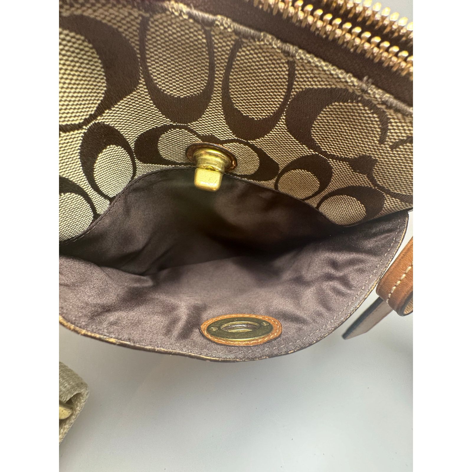 Coach Coach Vintage Multi Fabric Monogram Leather Crossbody Size ONE SIZE - 5 Thumbnail
