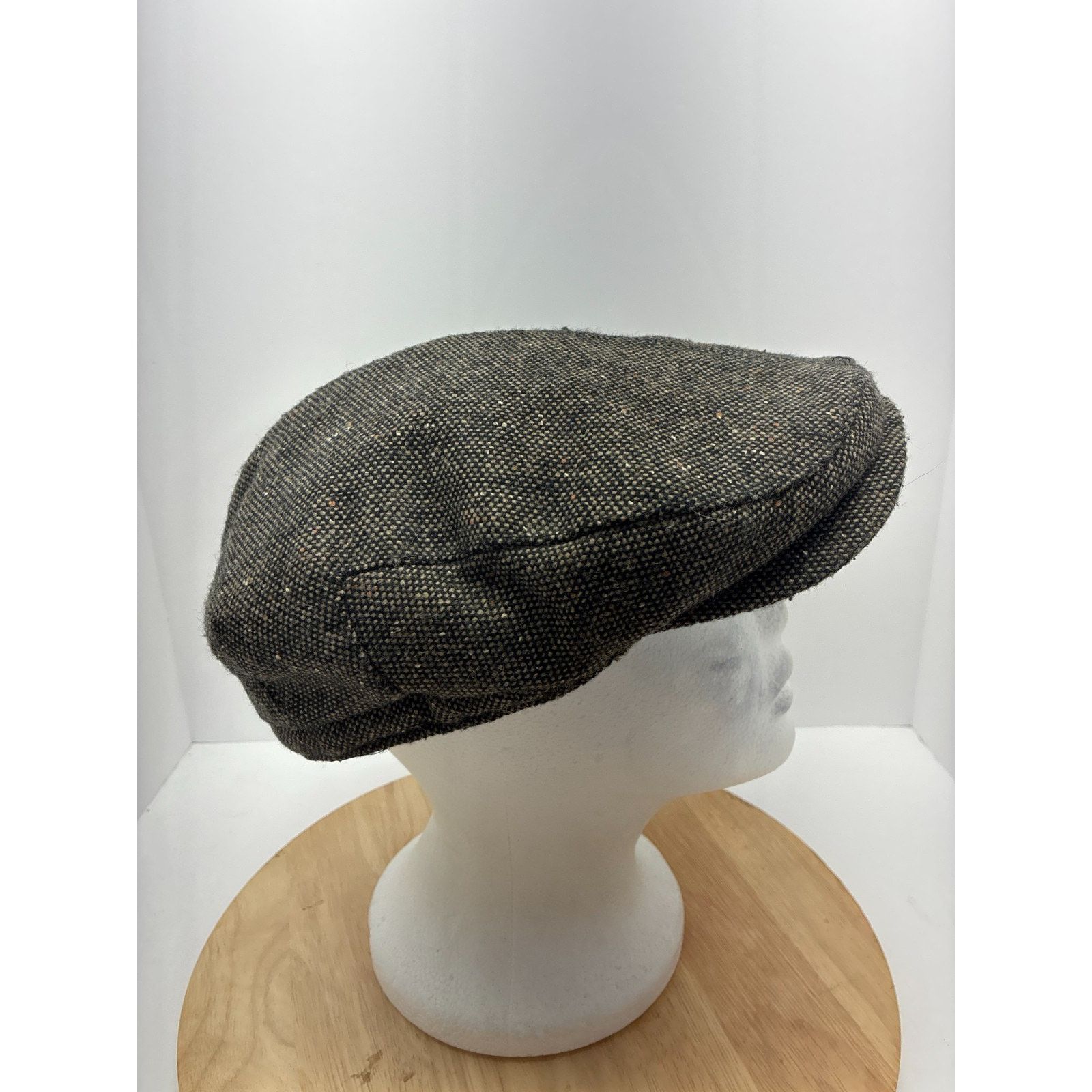 Dockers Dockers Distressed Ivy Cap L/XL Brown Wool Blend Newsboy Hat Size ONE SIZE - 12 Thumbnail