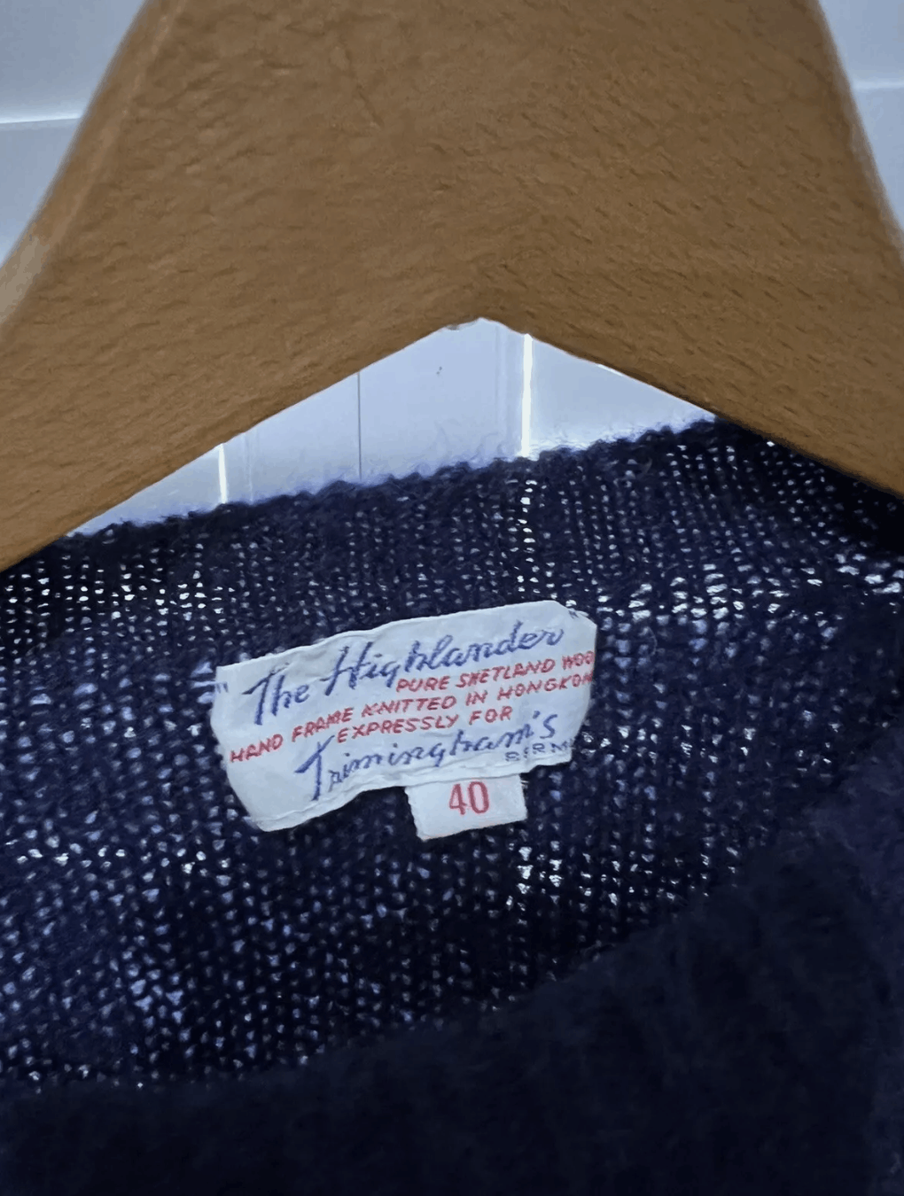 Vintage Vintage 50s The Highlander Women’s Sweater Size 40 Navy Size S / US 4 / IT 40 - 3 Thumbnail