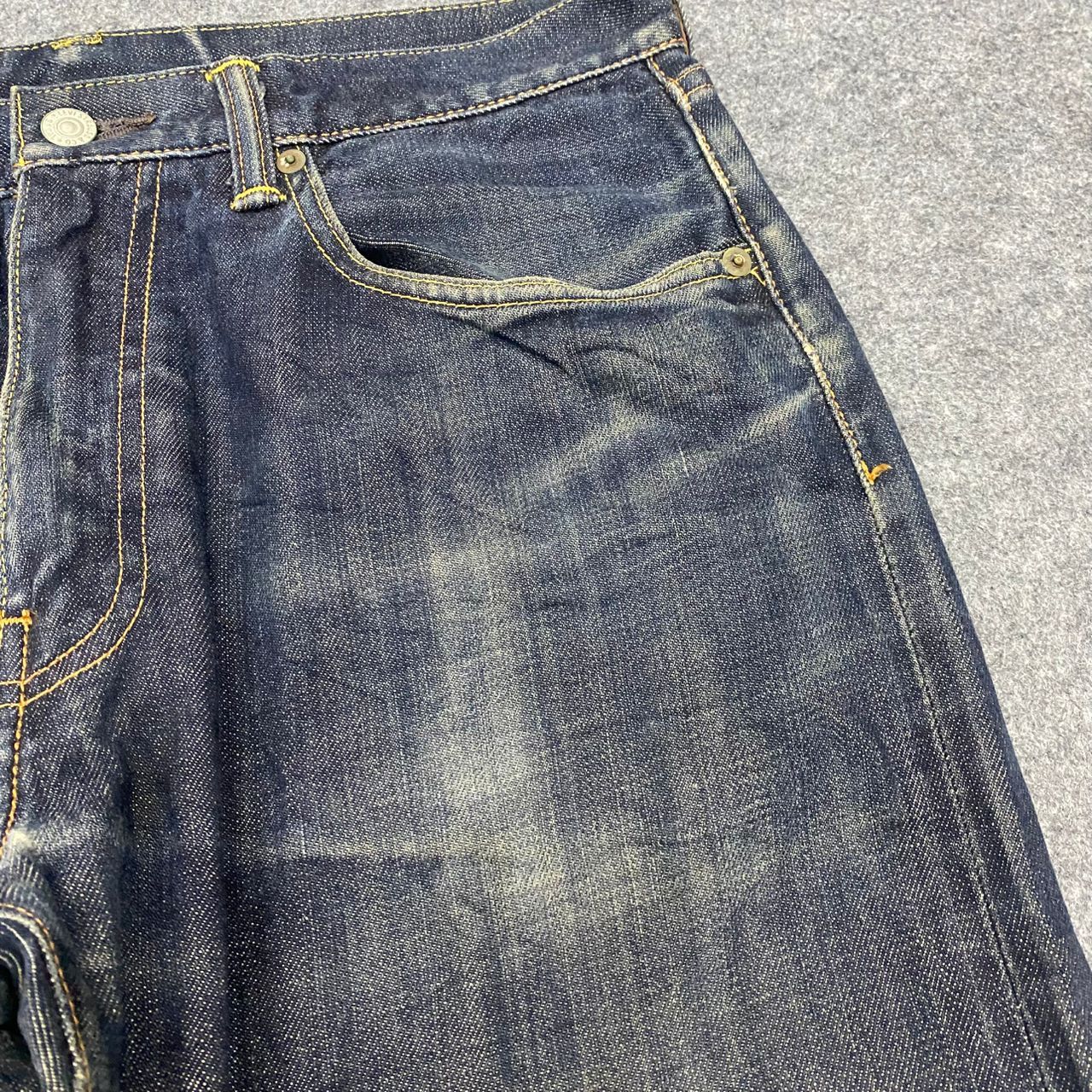 Japanese Brand Vintage Levis 505 Selvegde Redline Distressed Denim Size US 34 / EU 50 - 12 Thumbnail