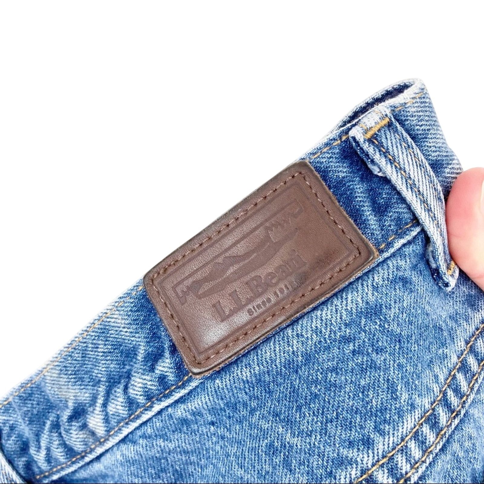 L.L. Bean Vintage 90s LL Bean Double L Relaxed Fit Fleece Lined Jeans Size 36" / US 14 / IT 50 - 3 Thumbnail