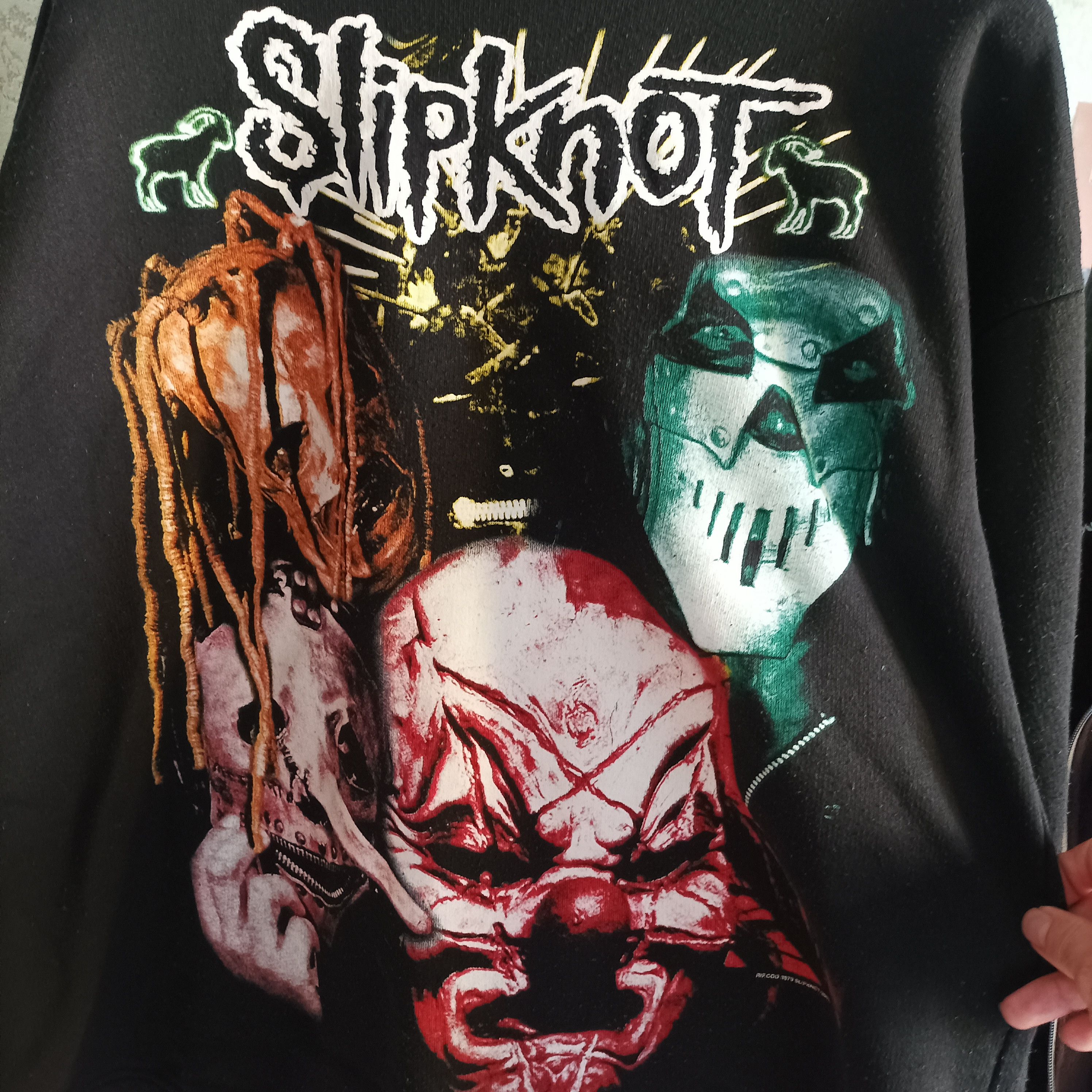 Vintage Slipknot Iowa 2001 hoodie Size US XL / EU 56 / 4 - 4 Thumbnail