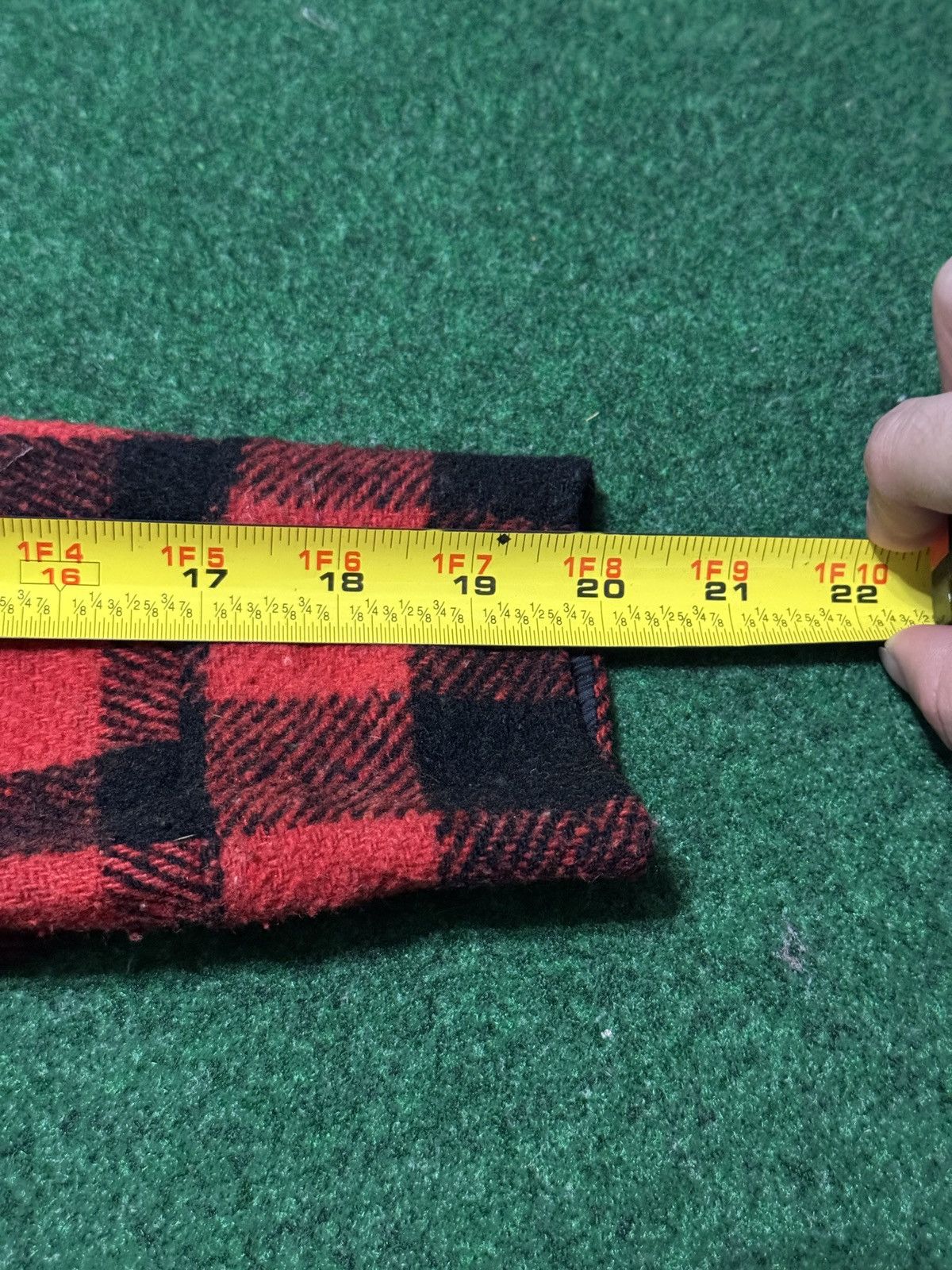 Vintage Vintage 70s Kmart Wool Red Plaid Large Boxy Flannel Shirt Size US L / EU 52-54 / 3 - 7 Thumbnail