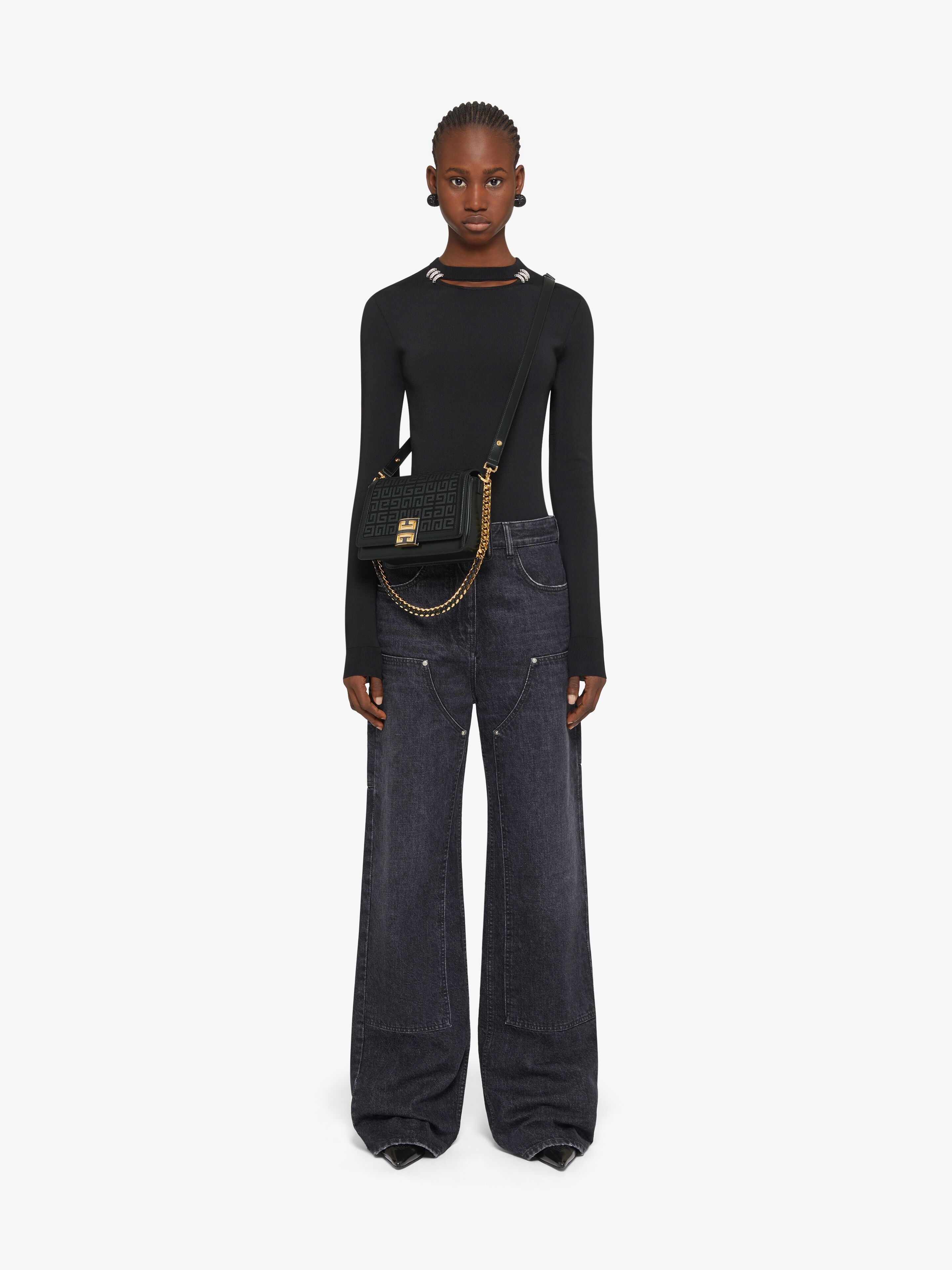 Givenchy o1w1db10825 Size: OS / 4G Multicarry Medium Bag Woven Chain Size ONE SIZE - 2 Thumbnail
