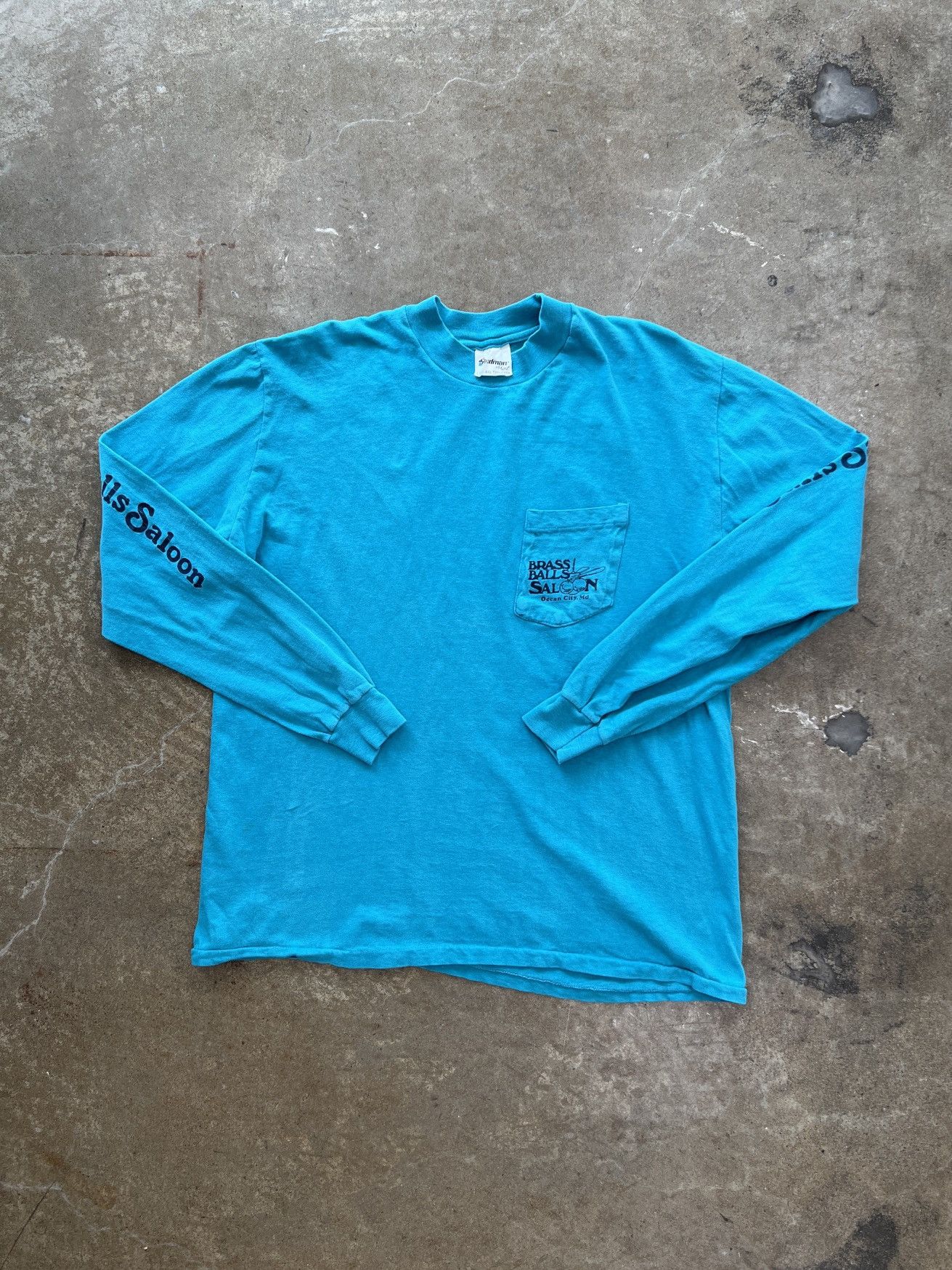Vintage Vintage 90s Brass Balls Saloon Pocket Long Sleeve Tee Large Size US L / EU 52-54 / 3 - 5 Thumbnail