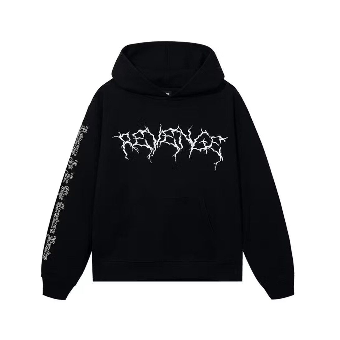 image of Revenge Lightning Kill Hoodie in Black, Men's (Size XL)