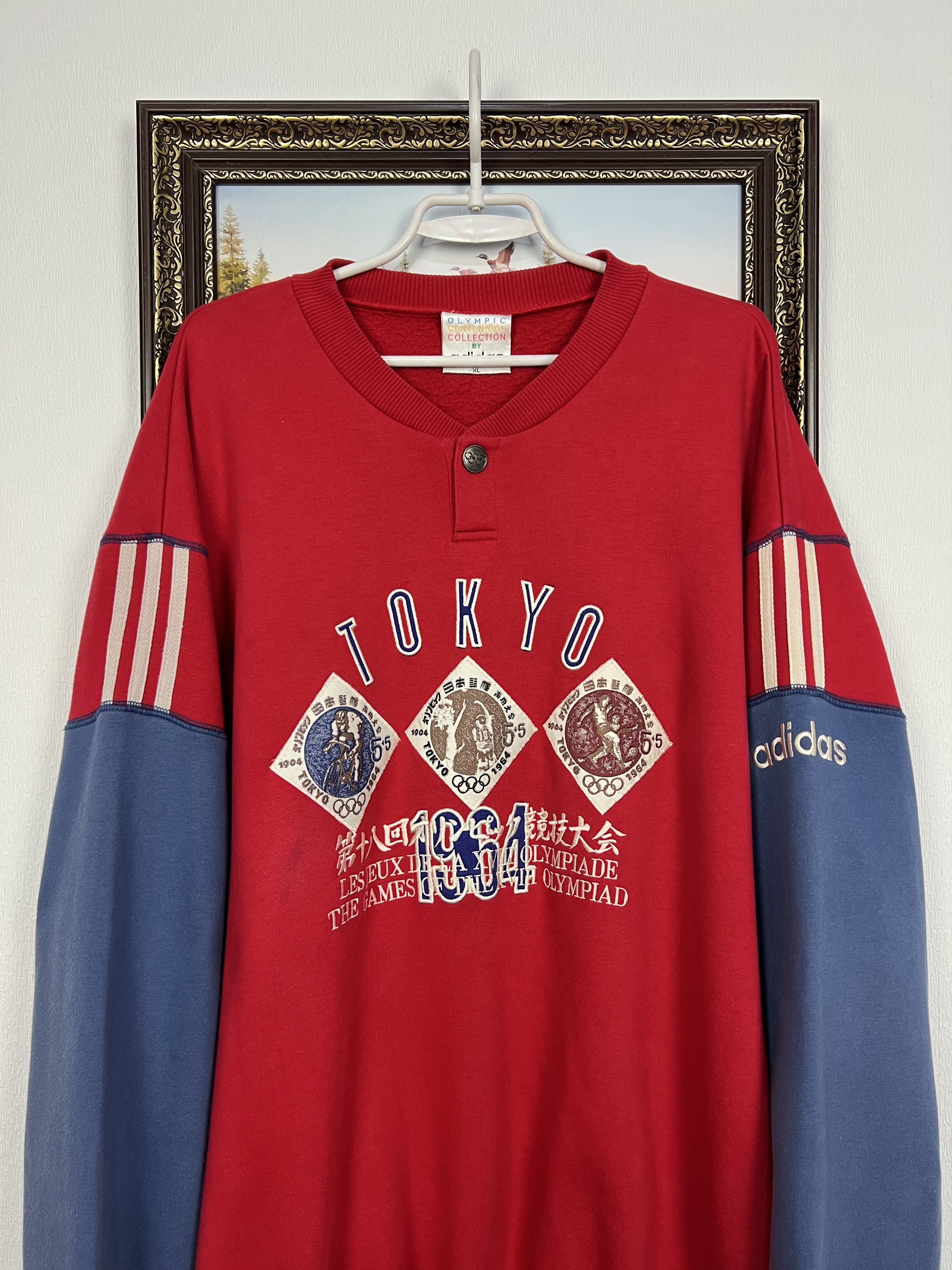 Adidas Vintage 90s Adidas Olympic Tokyo 1964 Sweater Sweatshirt Size US XL / EU 56 / 4 - 2 Thumbnail
