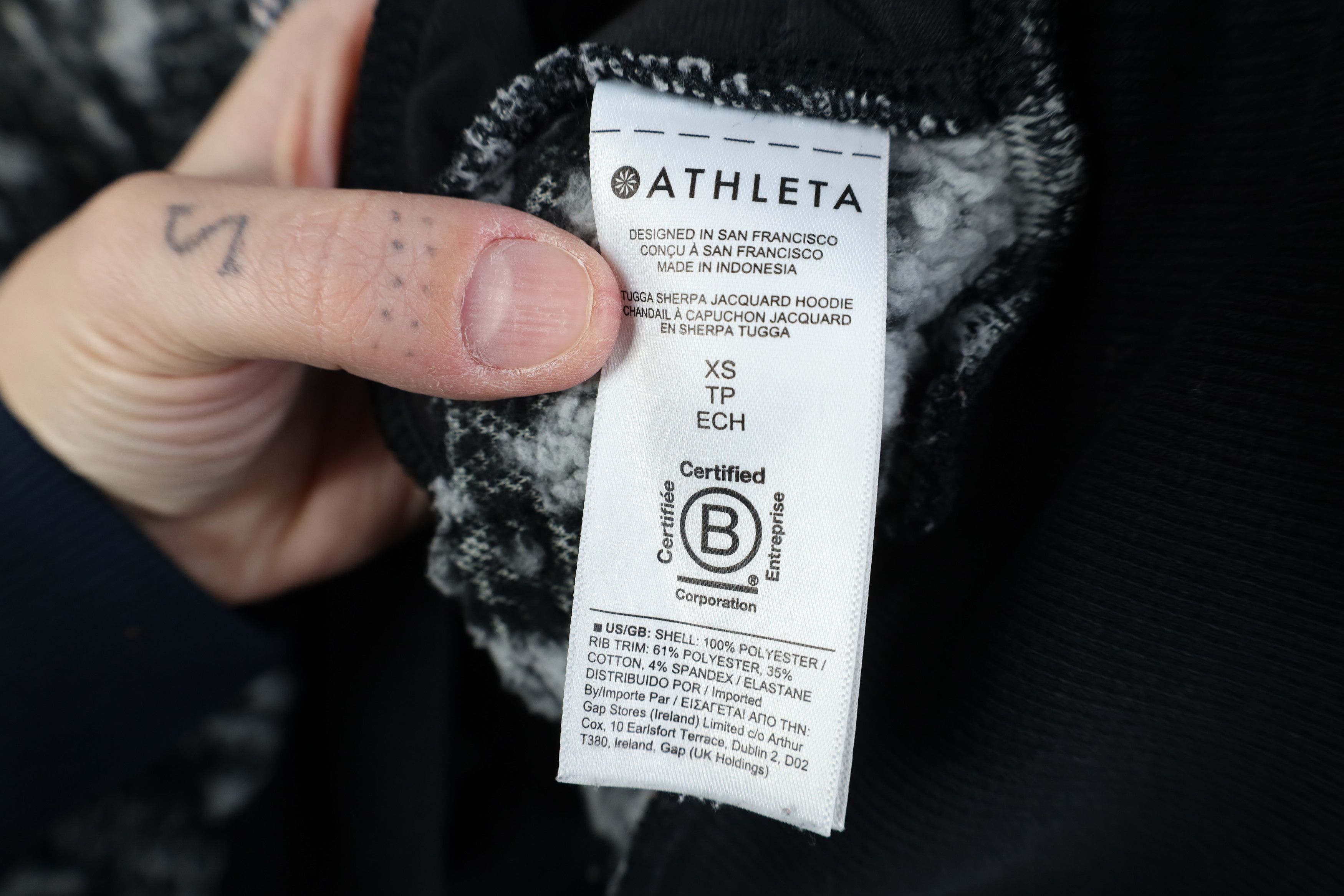 Athleta Athleta Sherpa Deep Pile Fleece Jacquard Hoodie Sweatshirt Size XS / US 0-2 / IT 36-38 - 9 Thumbnail