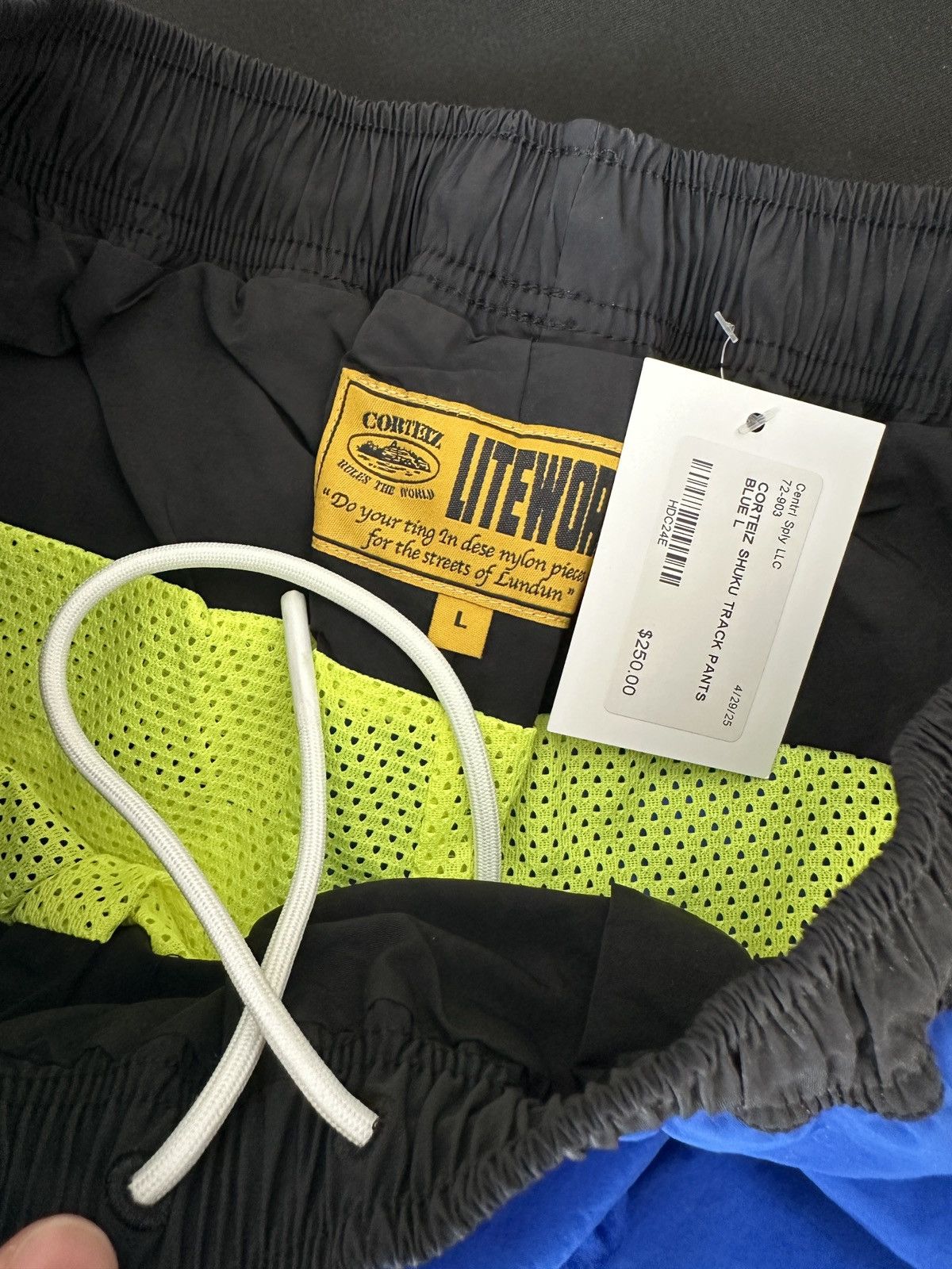 Corteiz Shuku Track Pants Blue Black Green Size US 34 / EU 50 - 6 Thumbnail