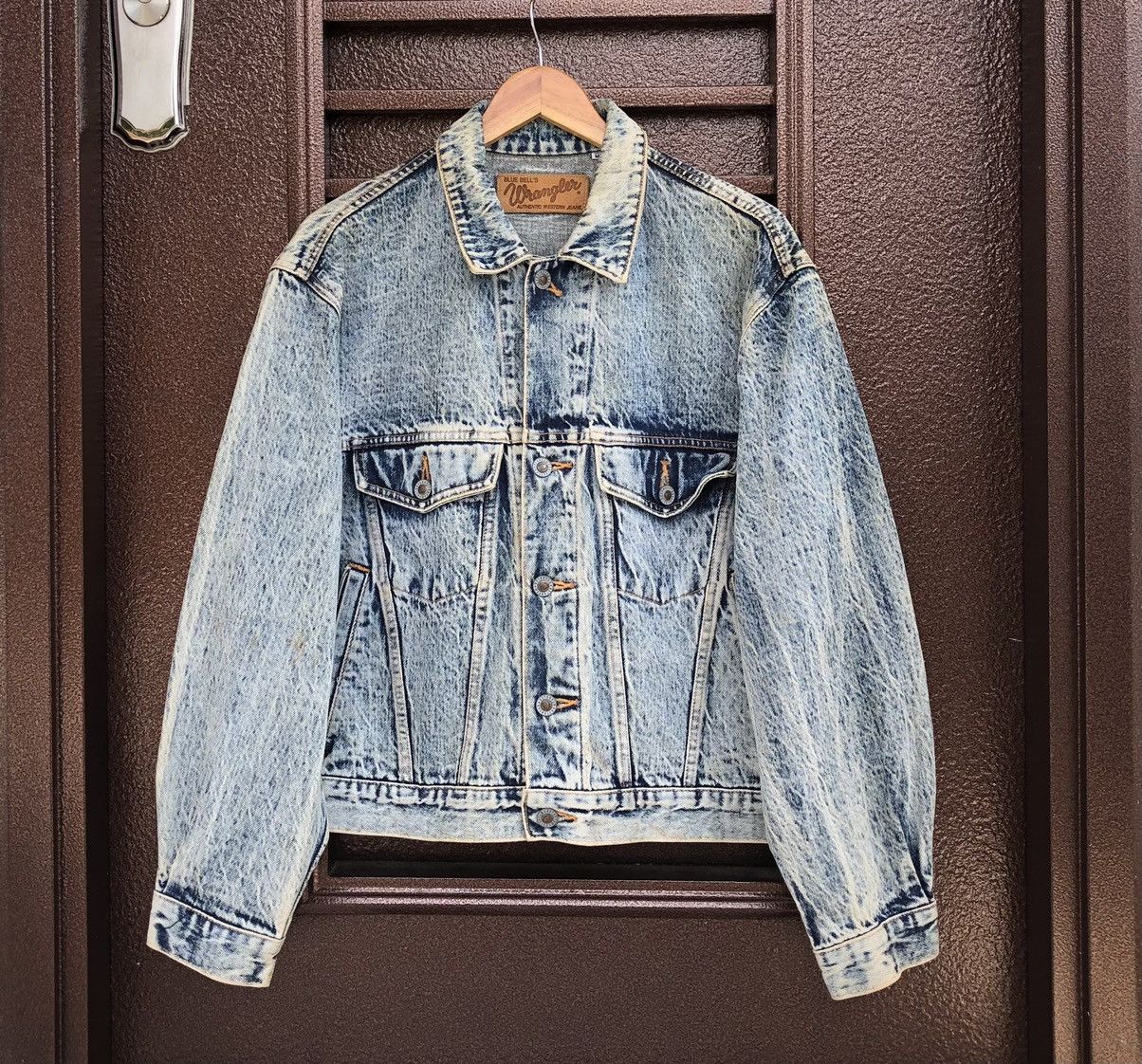 Wrangler VTG 80s Wrangler Blue Bell’s Acid Wash Denim Trucker Jacket Size US M / EU 48-50 / 2 - 1 Thumbnail