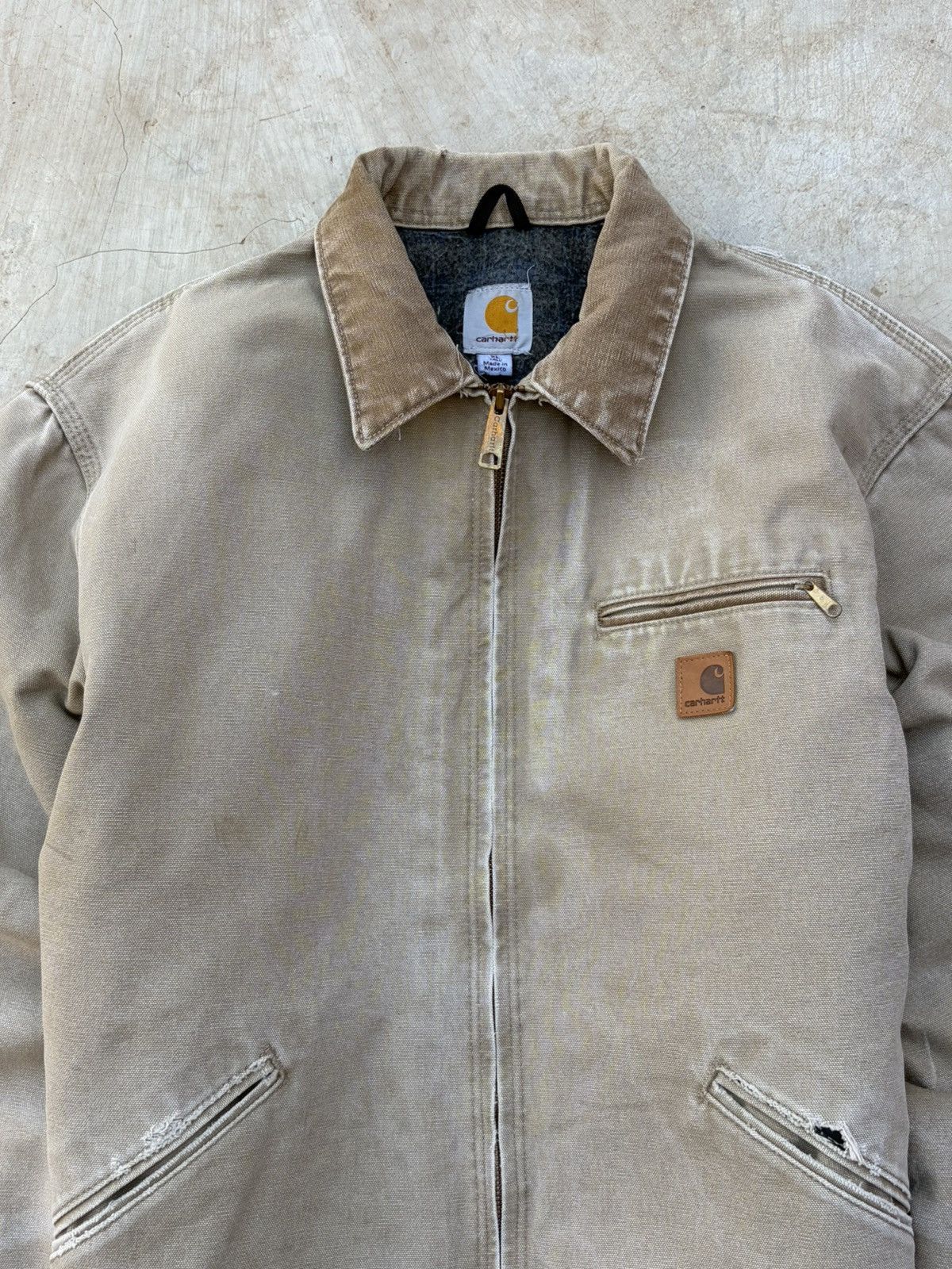 Carhartt Vintage 00s Sunfaded Carhartt Detroit Jacket J97 266 Size US XL / EU 56 / 4 - 2 Thumbnail