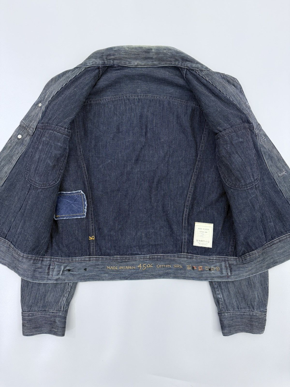 45rpm Vintage 45RPM Wabash Pinstripe Indigo Trucker Denim Jacket Size US M / EU 48-50 / 2 - 3 Thumbnail