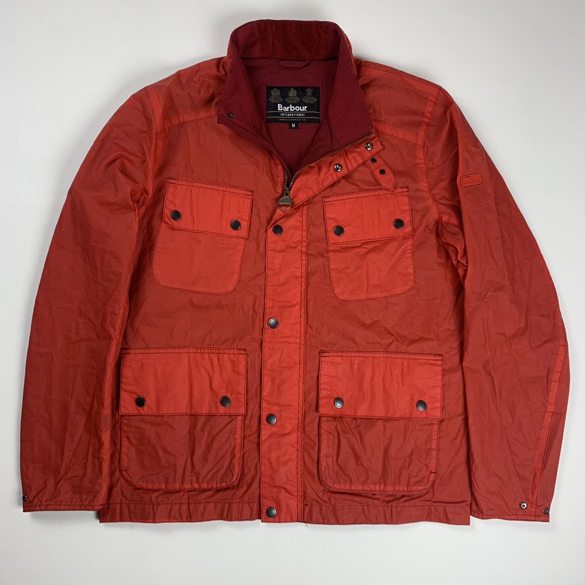 Barbour international jacket mens Orange online