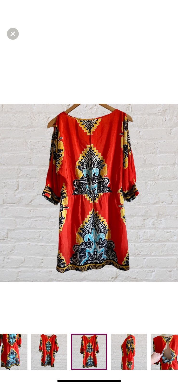 Other MONKEE’S’ SILK SLIT SLEEVE MINI DRESS SLIT DOWN BACK Size M / US 6-8 / IT 42-44 - 12 Thumbnail