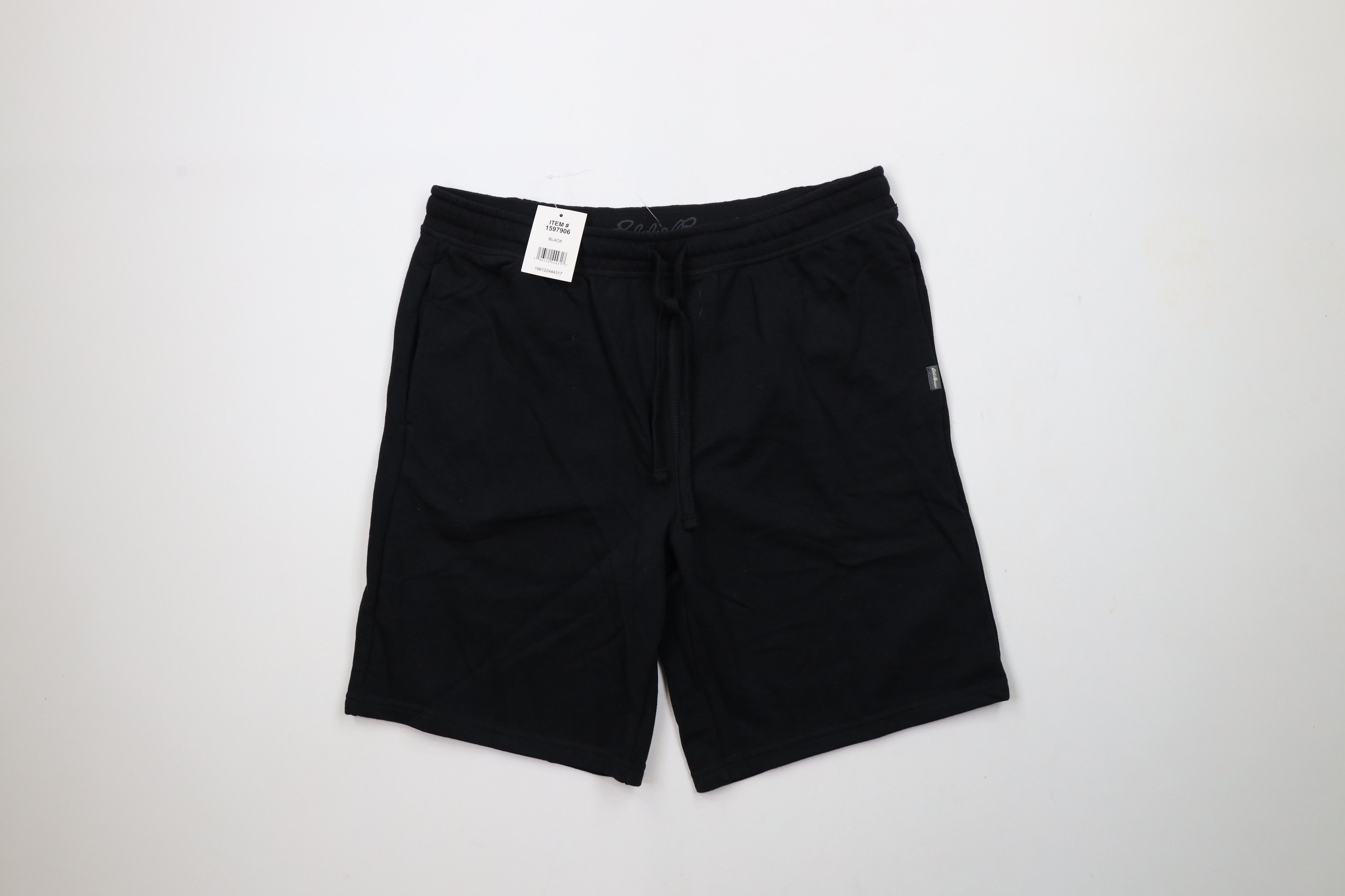 Eddie Bauer × Vintage New Eddie Bauer Out Knit Above Knee Lounge Shorts Black Size US 32 / EU 48 - 1 Thumbnail