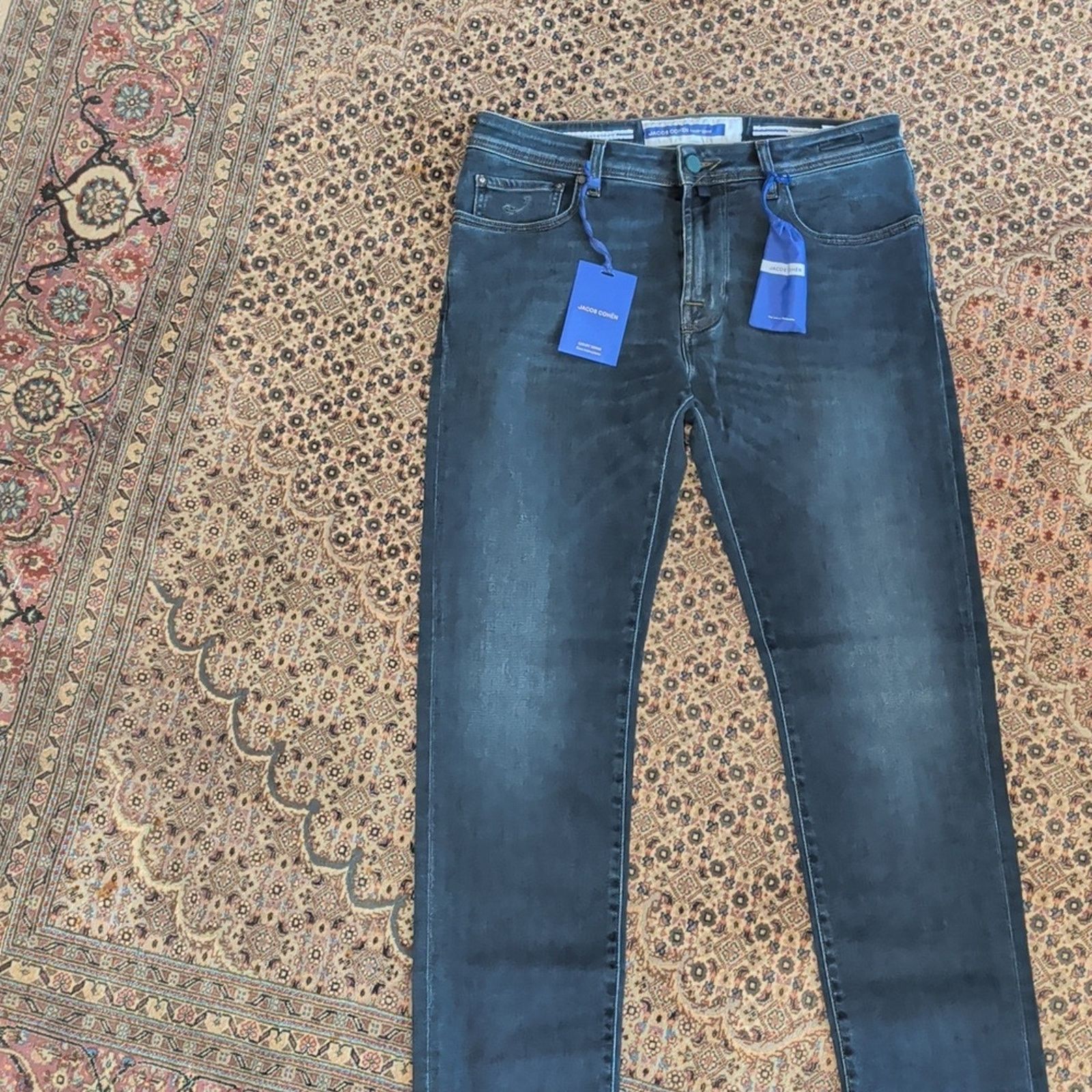 Jacob Cohen Jacob Cohen Men's Dark Blue Slim Jeans Size 34 Size US 34 / EU 50 - 11 Thumbnail