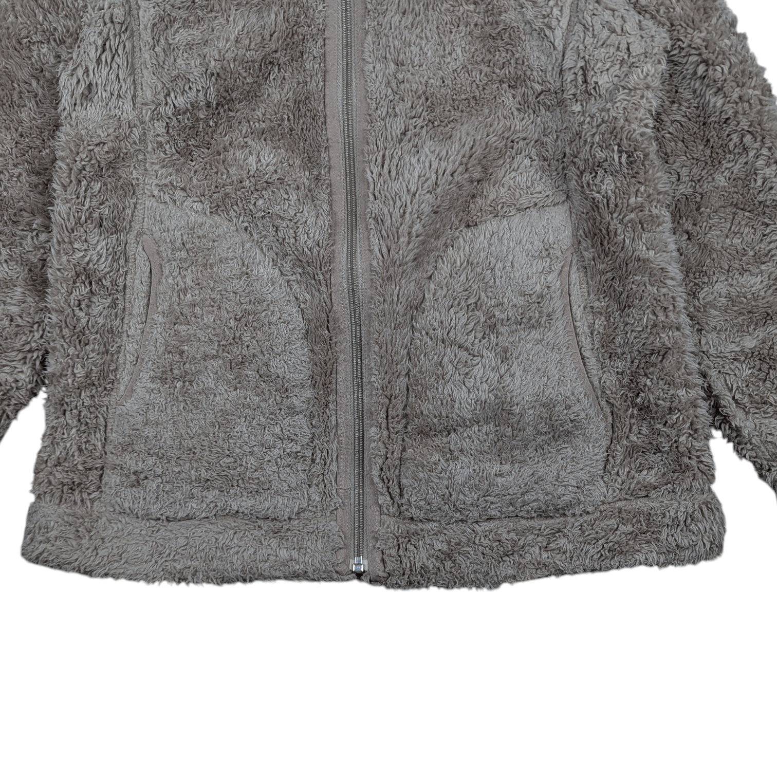 Uniqlo 2000's UNIQLO Reversible Grey Faux Fur Winter Fleece Jacket Size S / US 4 / IT 40 - 13 Thumbnail