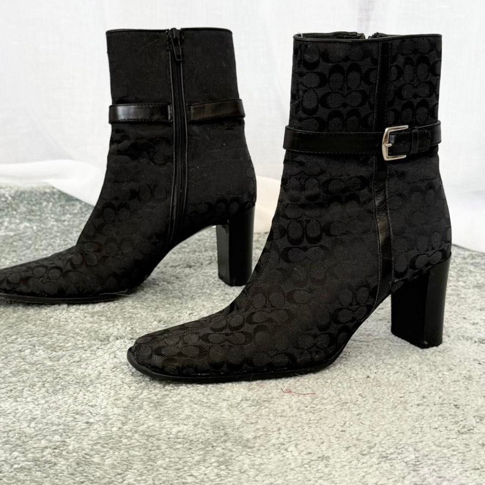 Coach Vintage Black Coach Boots Size US 5.5 / IT 35.5 - 7 Thumbnail