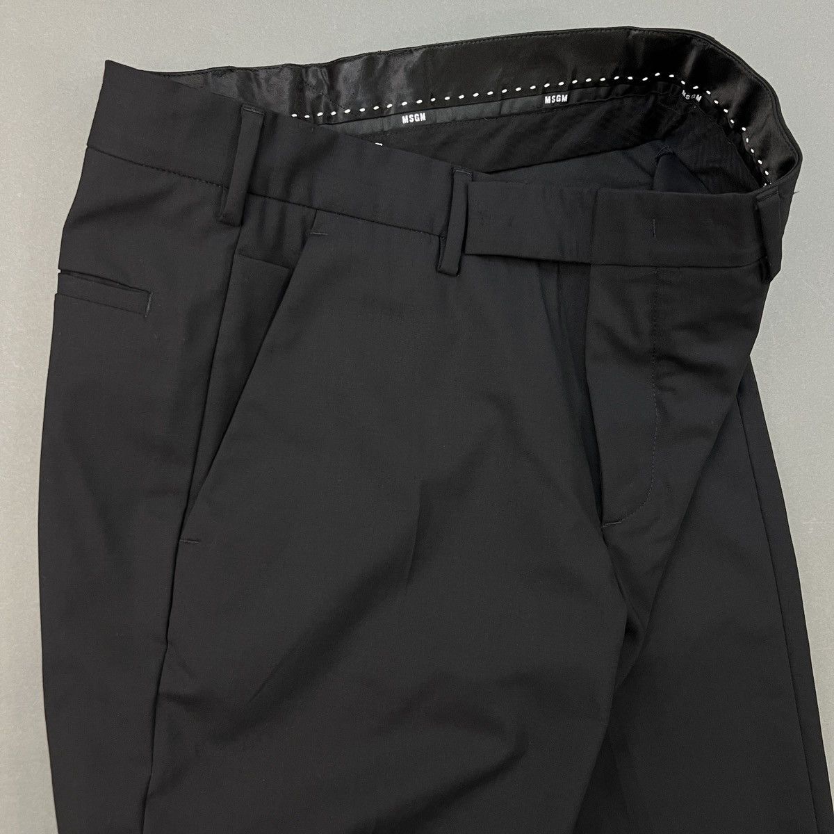 MSGM MSGM HAUNTED Pleated Virgin Wool Trousers Size US 30 / EU 46 - 3 Thumbnail
