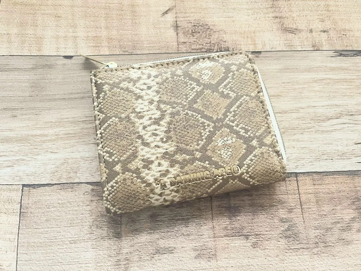 Bape BAPE WALLET SNAKE PATTERN Head Logo Coin Pouch Size ONE SIZE - 7 Thumbnail