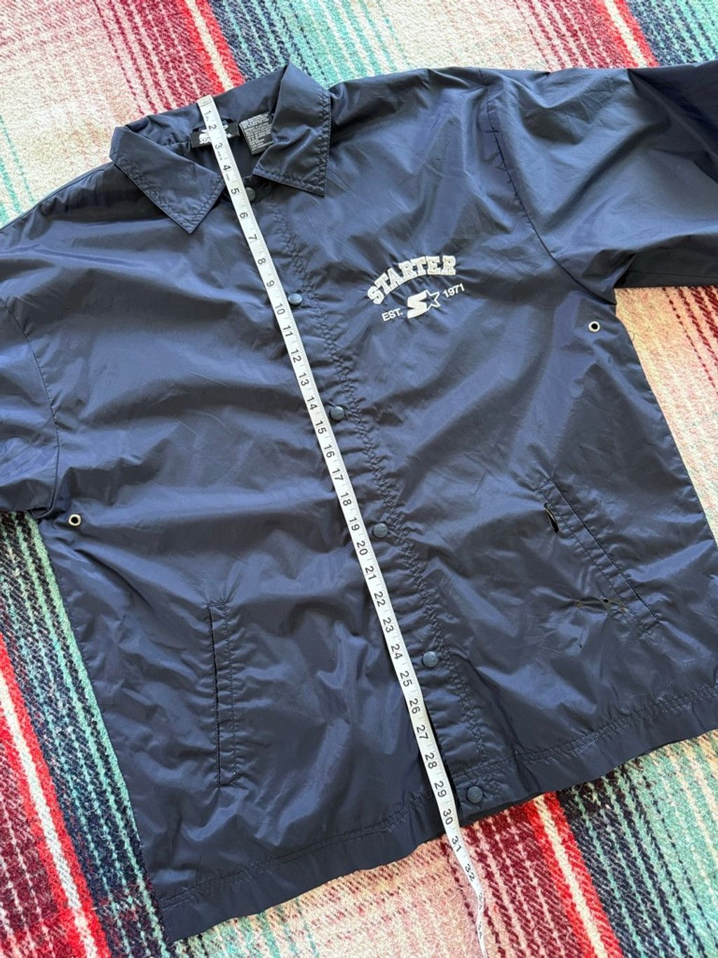 Starter 90s Starter Navy Lightweight Coach’s Jacket XL Size US XL / EU 56 / 4 - 9 Thumbnail
