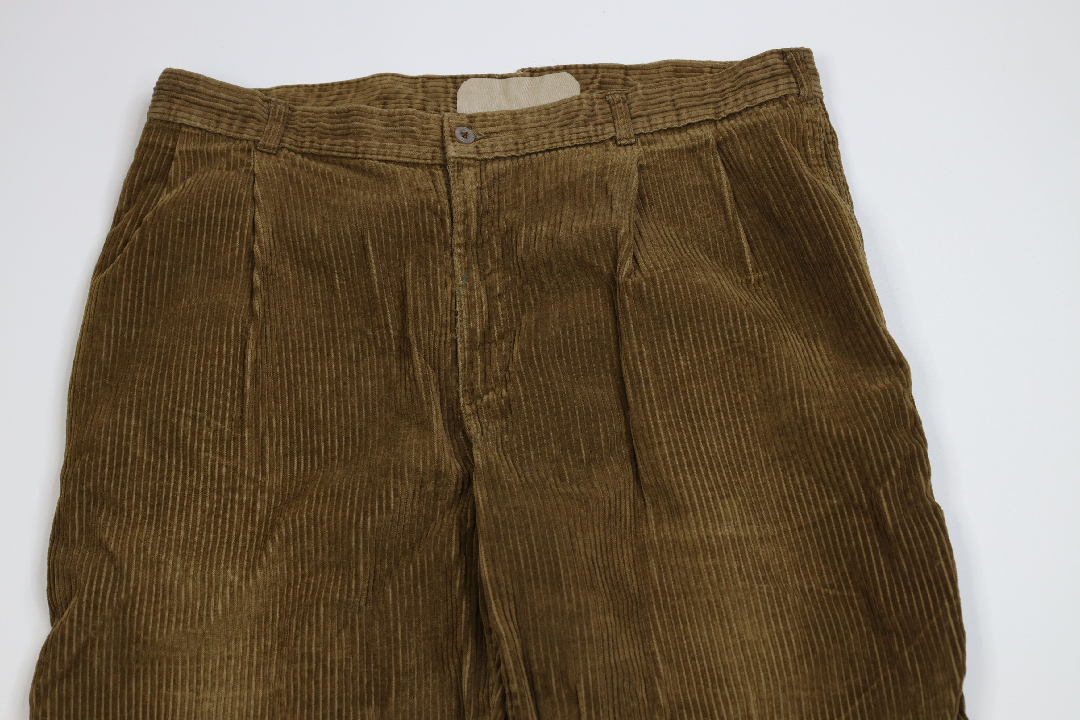 Vintage Vintage 90s Streetwear Baggy Wide Leg Corduroy Pants Brown Size US 38 / EU 54 - 2 Thumbnail
