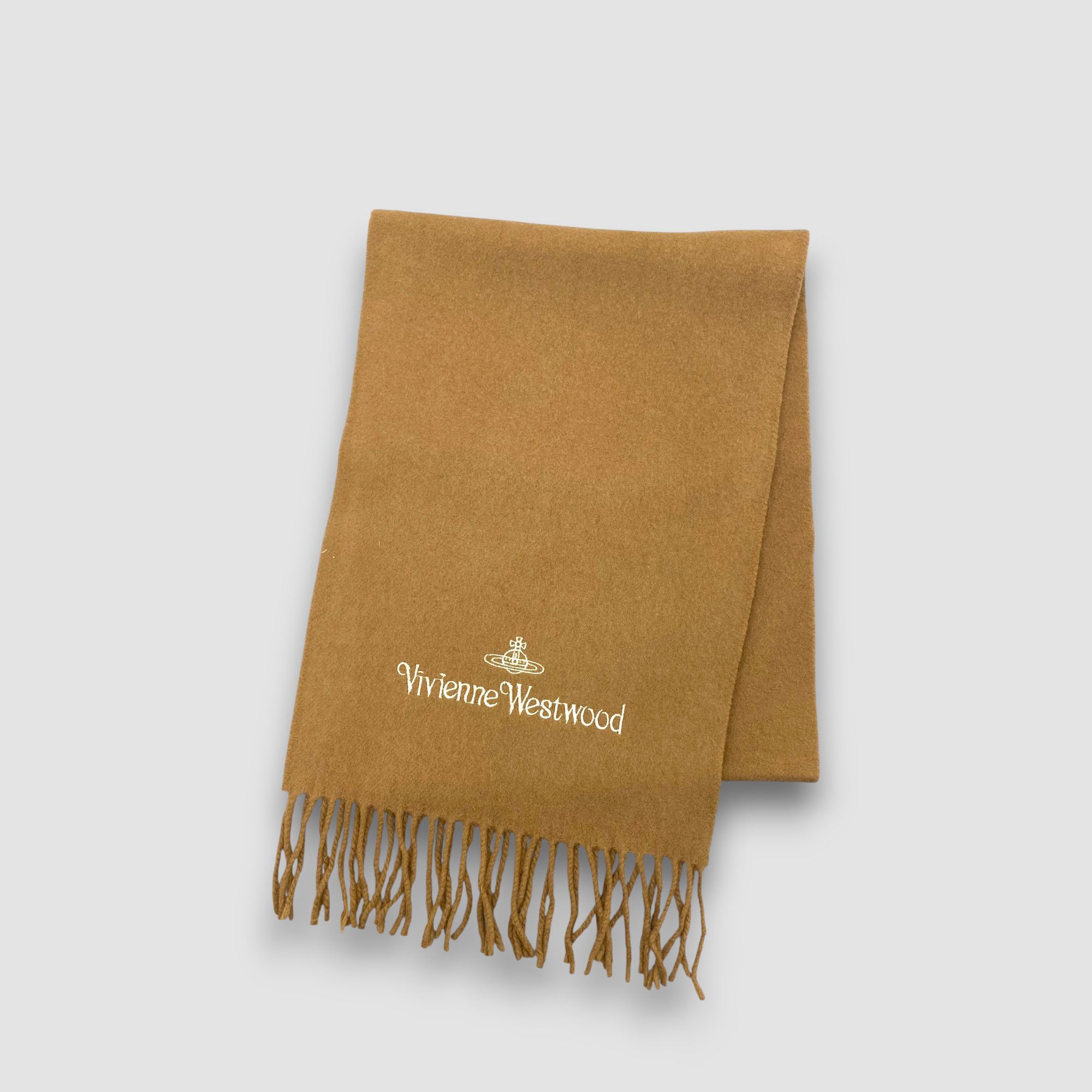 Japanese Brand Vintage Vivienne Westwood Scarf Muffler Orbs Wool Scarves Size ONE SIZE - 3 Thumbnail