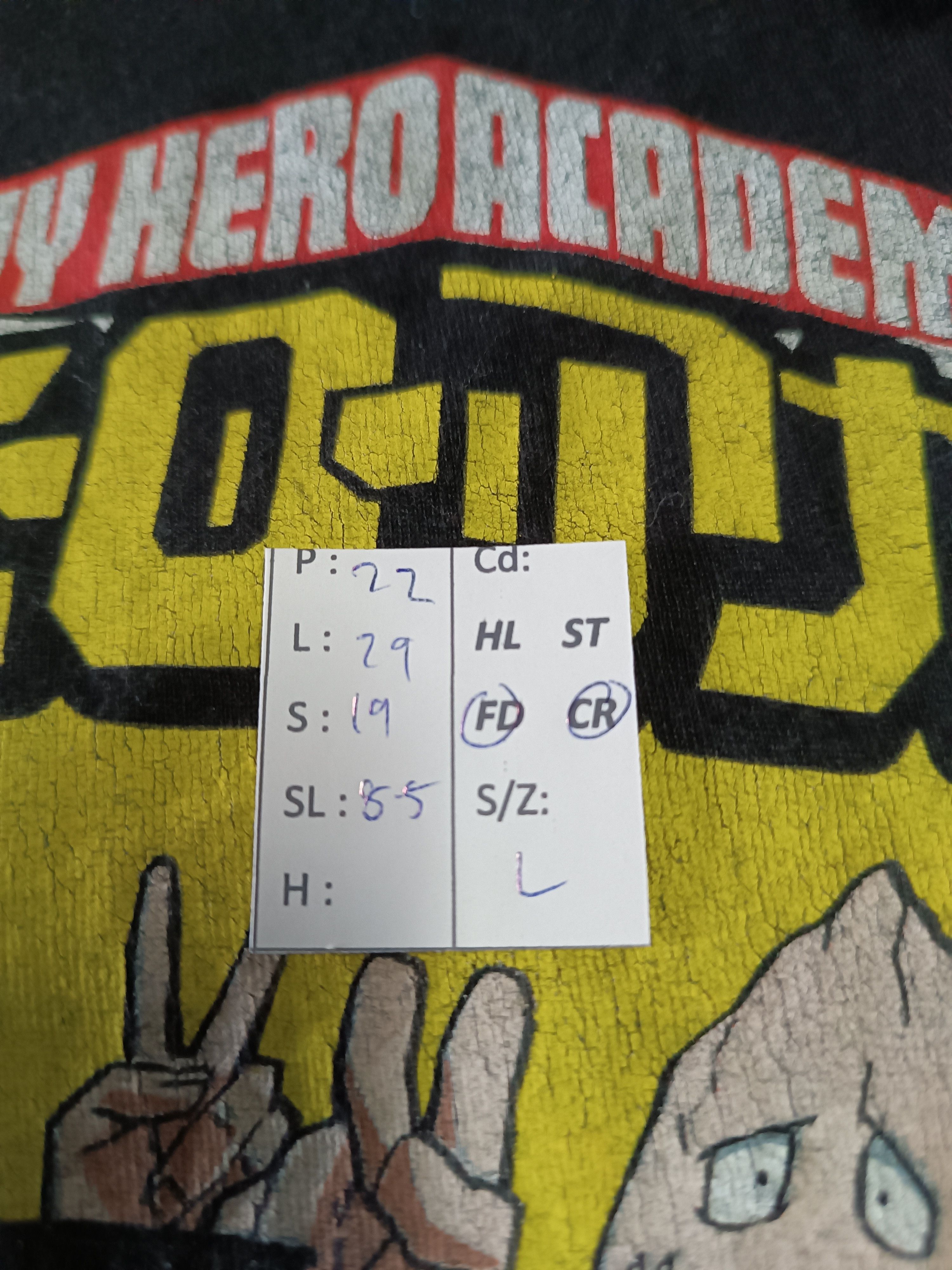 Anime VINTAGE MY HERO ACADEMIA FULL LINEUP HERO TEE bleach naruto Size US L / EU 52-54 / 3 - 16 Thumbnail