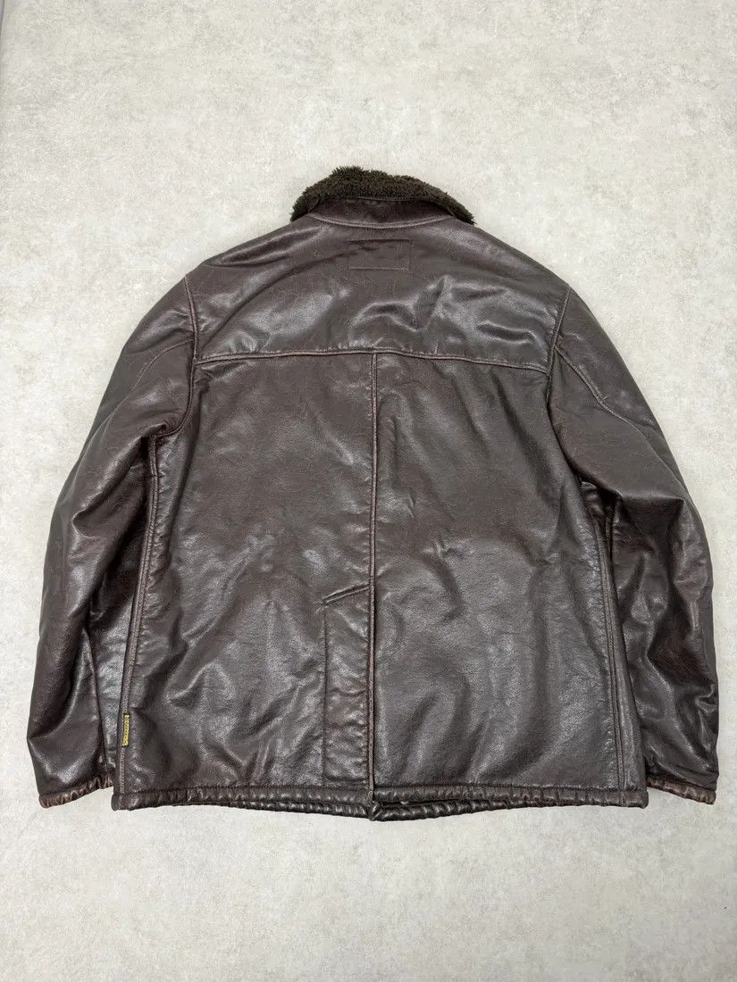 Armani 2000s Armani Brown Faux Shearling Jacket Size US M / EU 48-50 / 2 - 2 Thumbnail