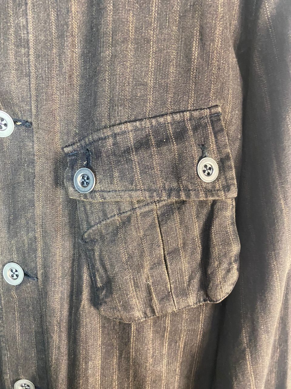Airwalk Airwalk stripe denim button up jacket Size US L / EU 52-54 / 3 - 7 Thumbnail