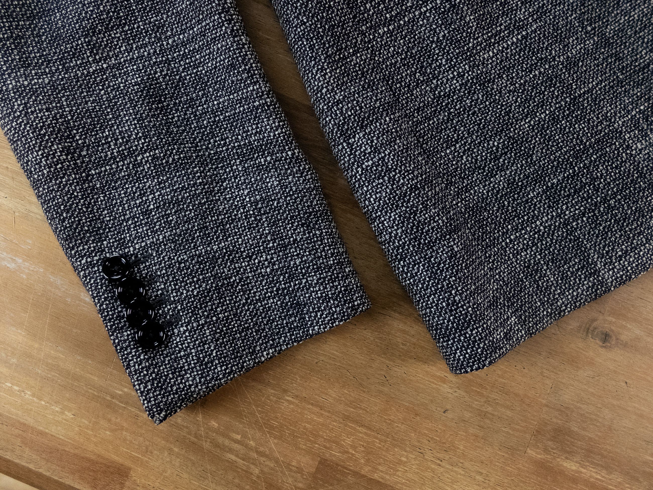 Lardini LARDINI gray speckled weave wool silk sportcoat jacket Size 40R - 6 Thumbnail