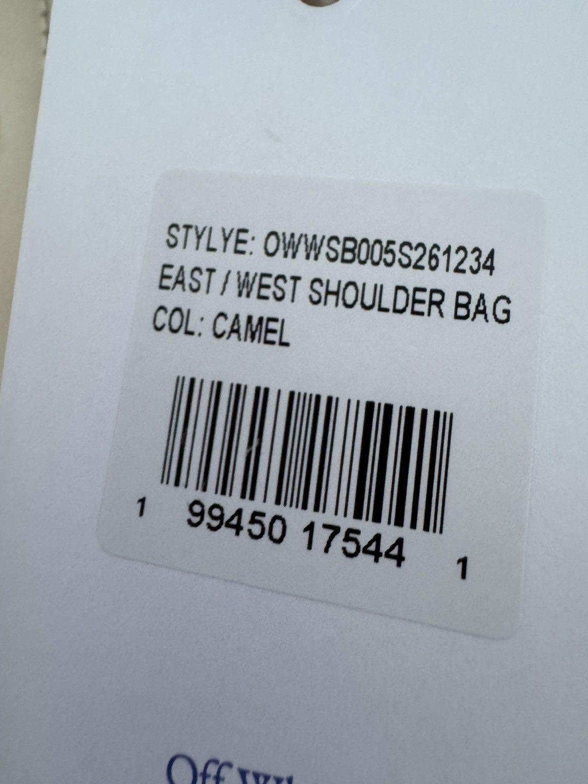 Off-White Off-White East West Shoulder Bag Light Beige Ivory Leather Size ONE SIZE - 7 Thumbnail