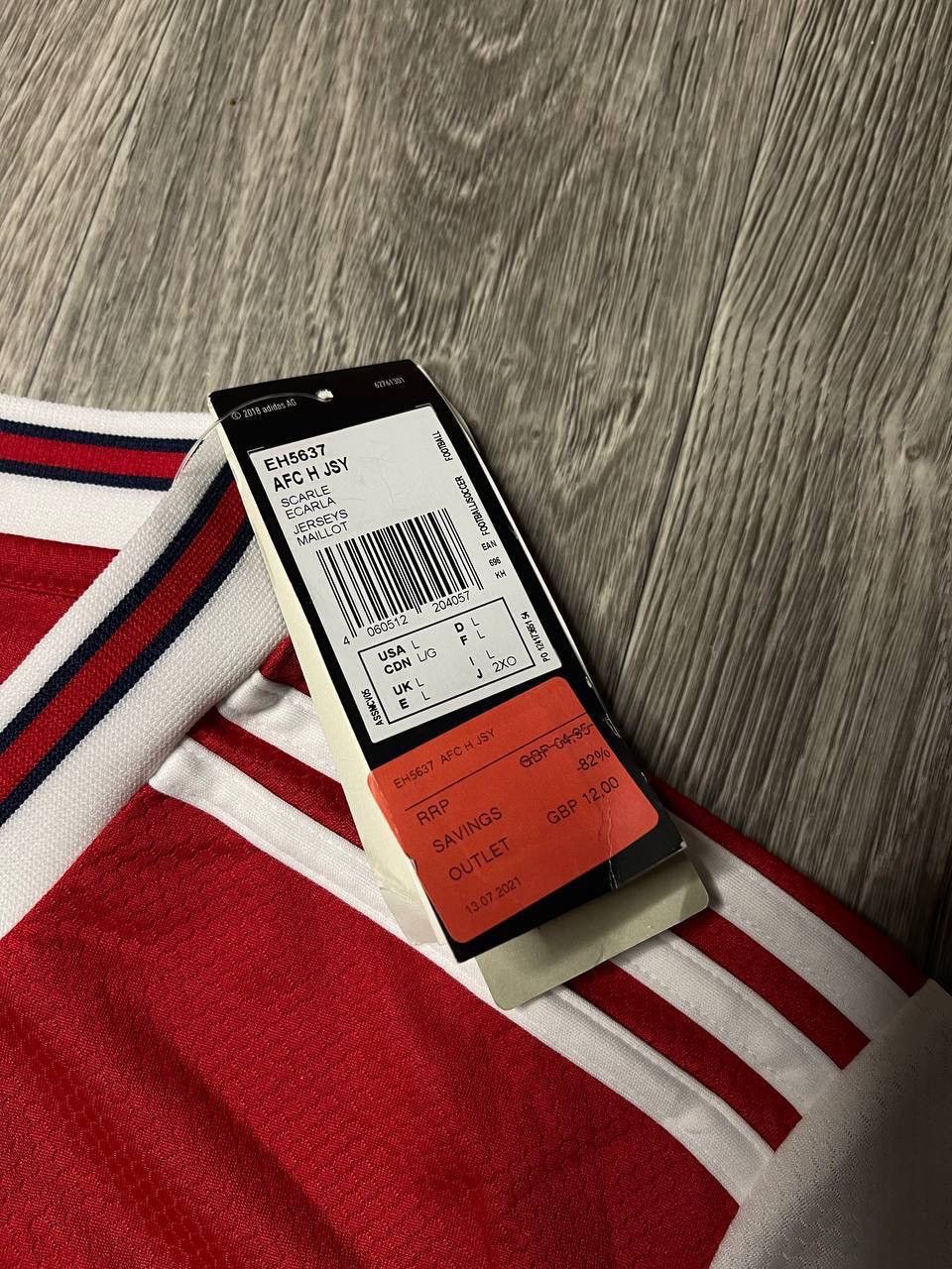 Adidas Adidas Arsenal London Fly Emirates Home Jersey 19/20 EH5637 Size US L / EU 52-54 / 3 - 7 Thumbnail
