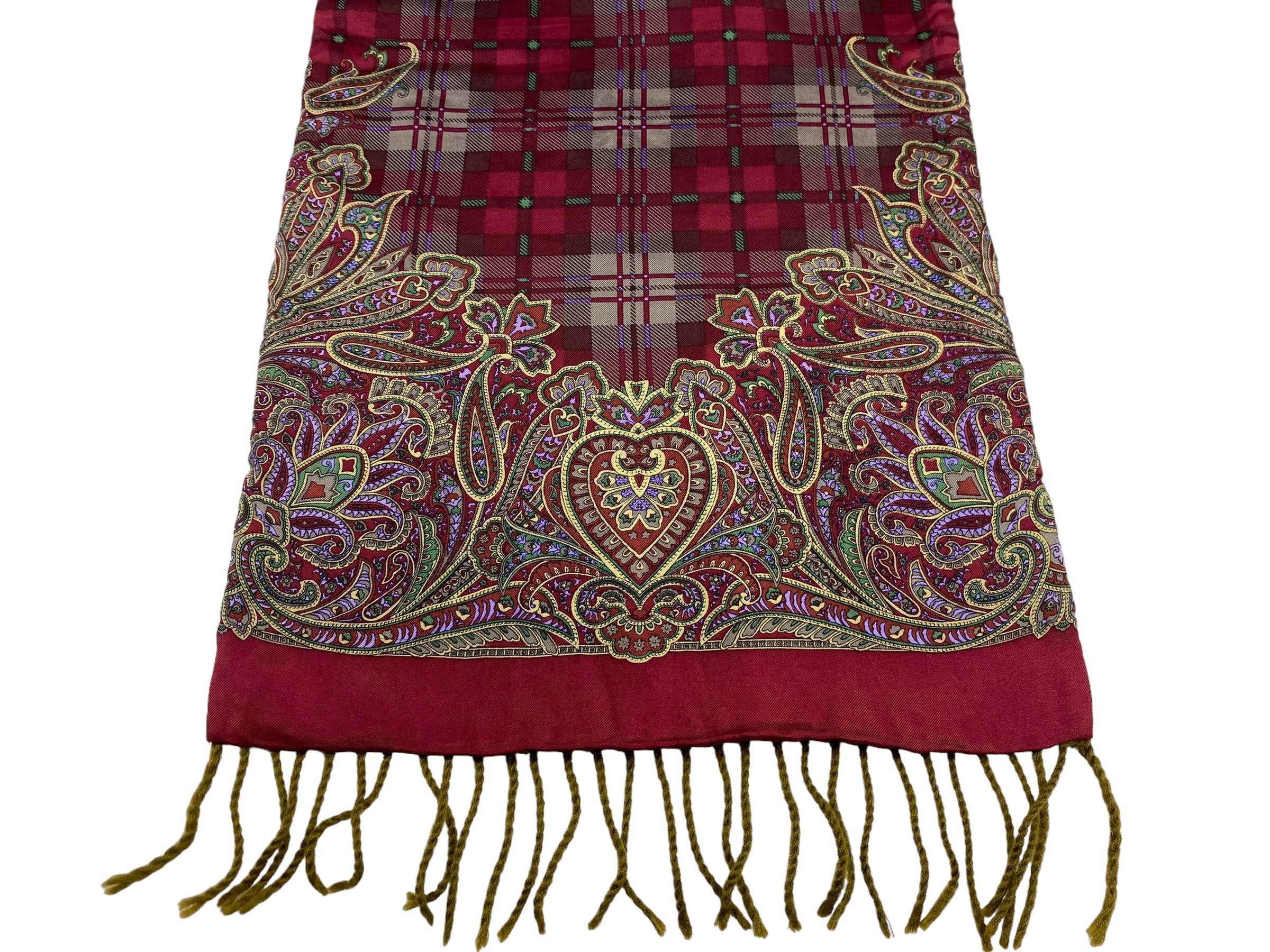 Pierre Balmain × Vintage Pierre Balmain scarf checkered Vintage Scarves Size ONE SIZE - 9 Thumbnail