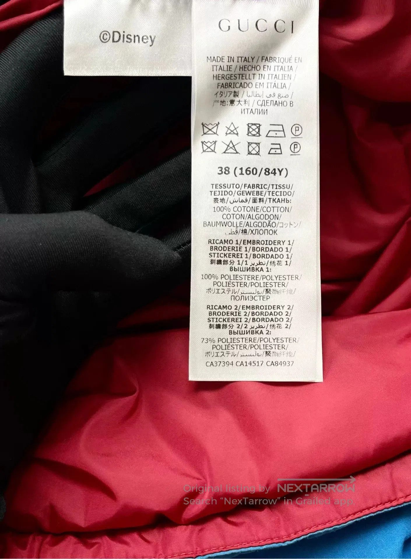 Gucci Gucci x Disney Mickey Embroidered Cotton Jacket. Size US M / EU 48-50 / 2 - 5 Thumbnail