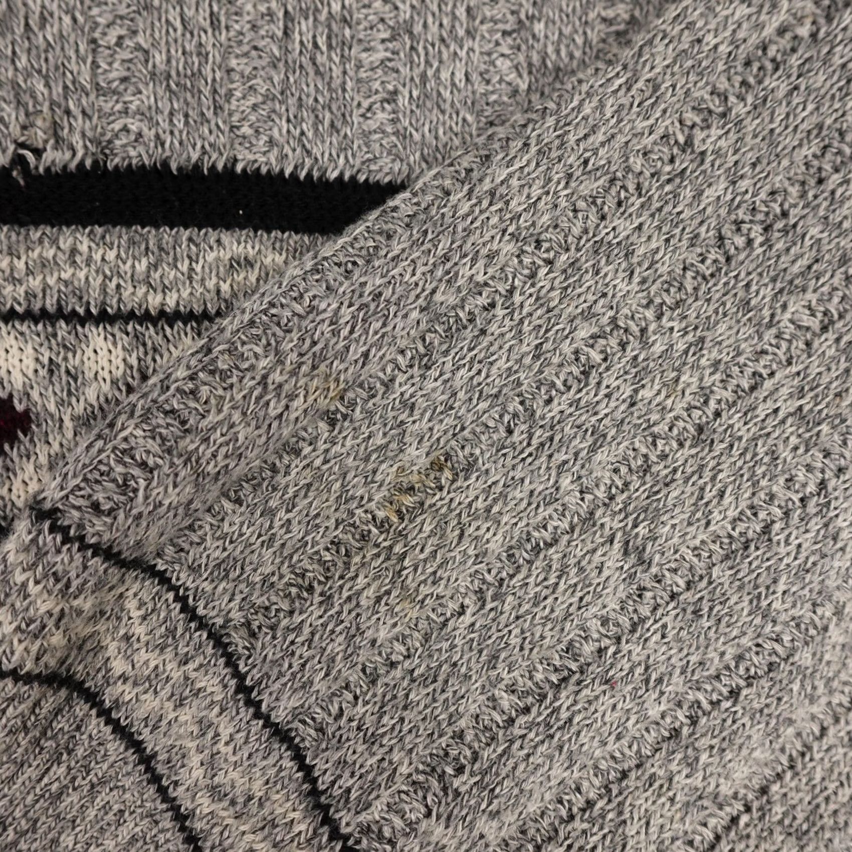 New Era VINTAGE New Era Sweater Mens L Gray Knit Crewneck USA 90s Size US L / EU 52-54 / 3 - 6 Thumbnail