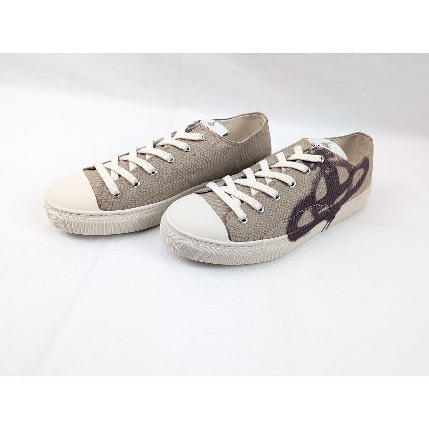 Vivienne Westwood o1rshd1 Plimsoll Low Top-Sneakers in Beige/Purple Size US 10 / EU 43 - 16 Thumbnail