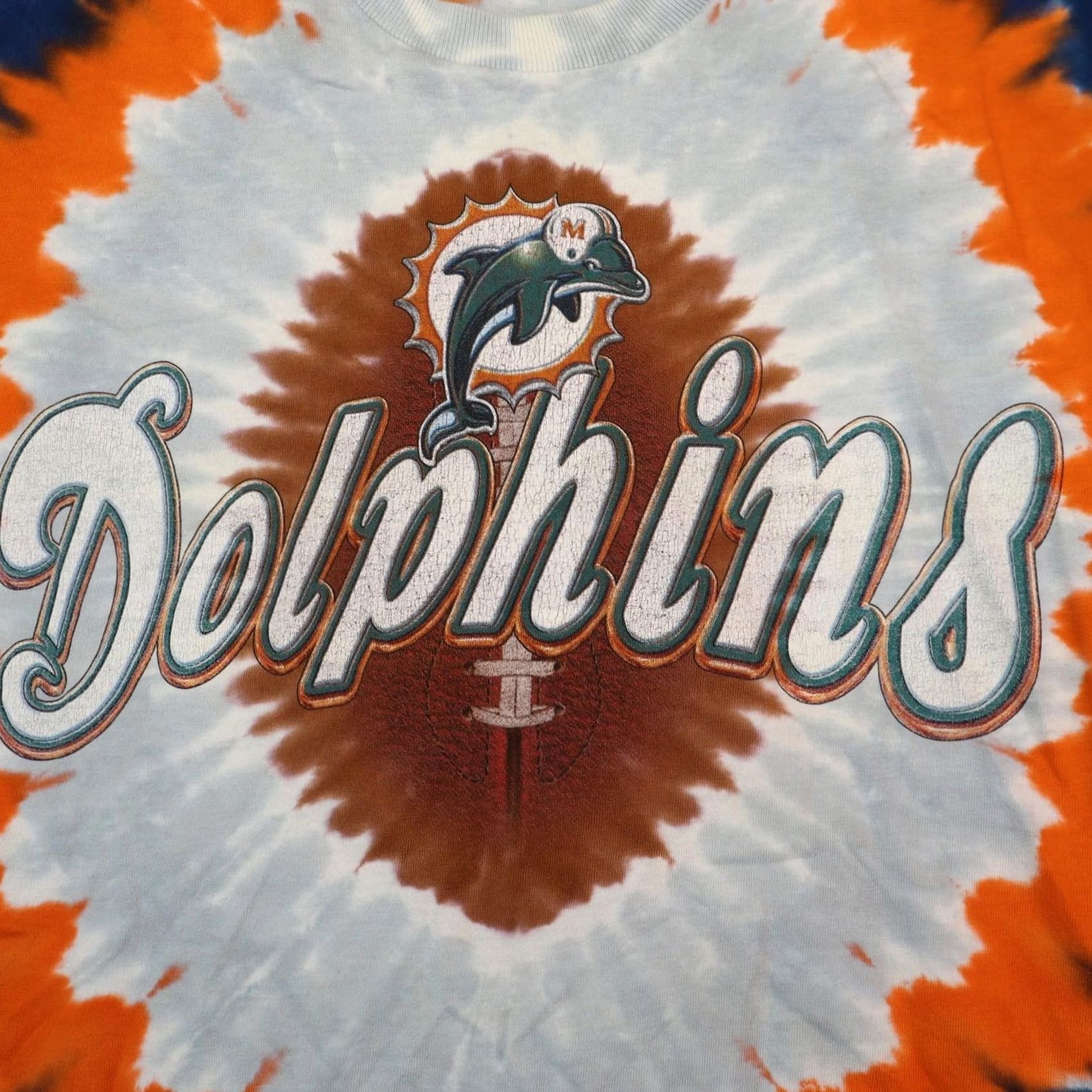 Liquid Blue Liquid Blue Miami Dolphins T-Shirt Shirt M 90s Green Tie Dye y2k Colorblock Mens Short Sleeve Medium Size US M / EU 48-50 / 2 - 2 Thumbnail
