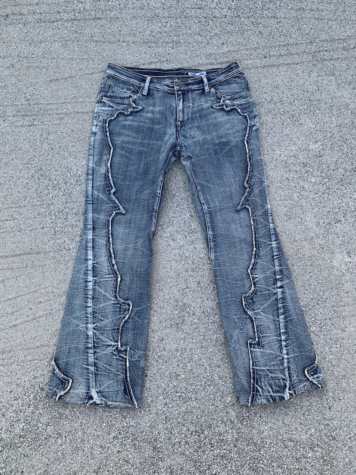 semanticdesign 💥Flared💥Semantic Design Nice Design Jeans Pants Size US 33 - 1 Thumbnail